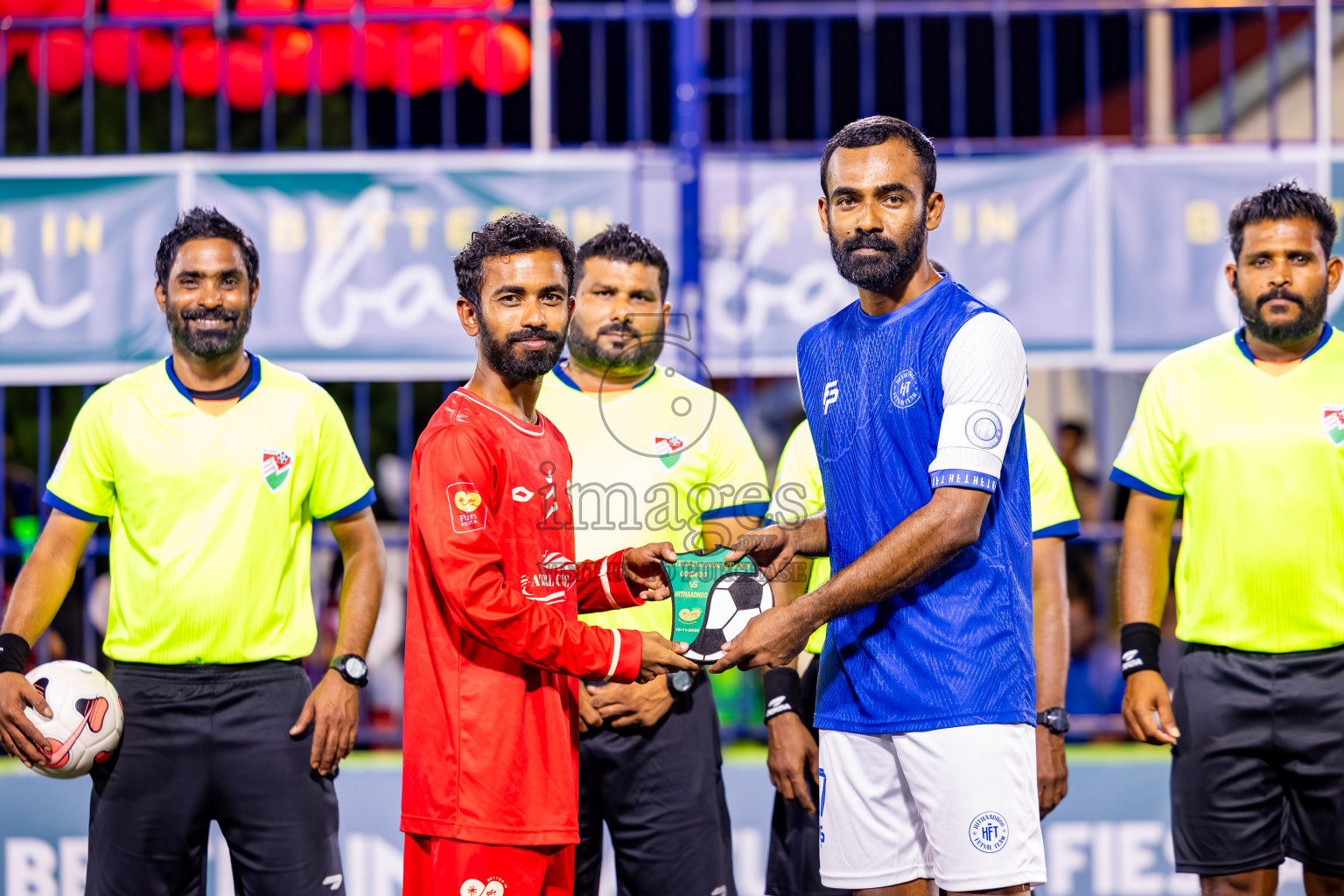 Goidhoo vs Hithaadhoo in Semi Finals of Better in Baa Futsal Fiesta 2025 Men's division held in B. Eydhafushi, Maldives on Saturday, 15th November 2025. Photos: Nausham Waheed / images.mv
