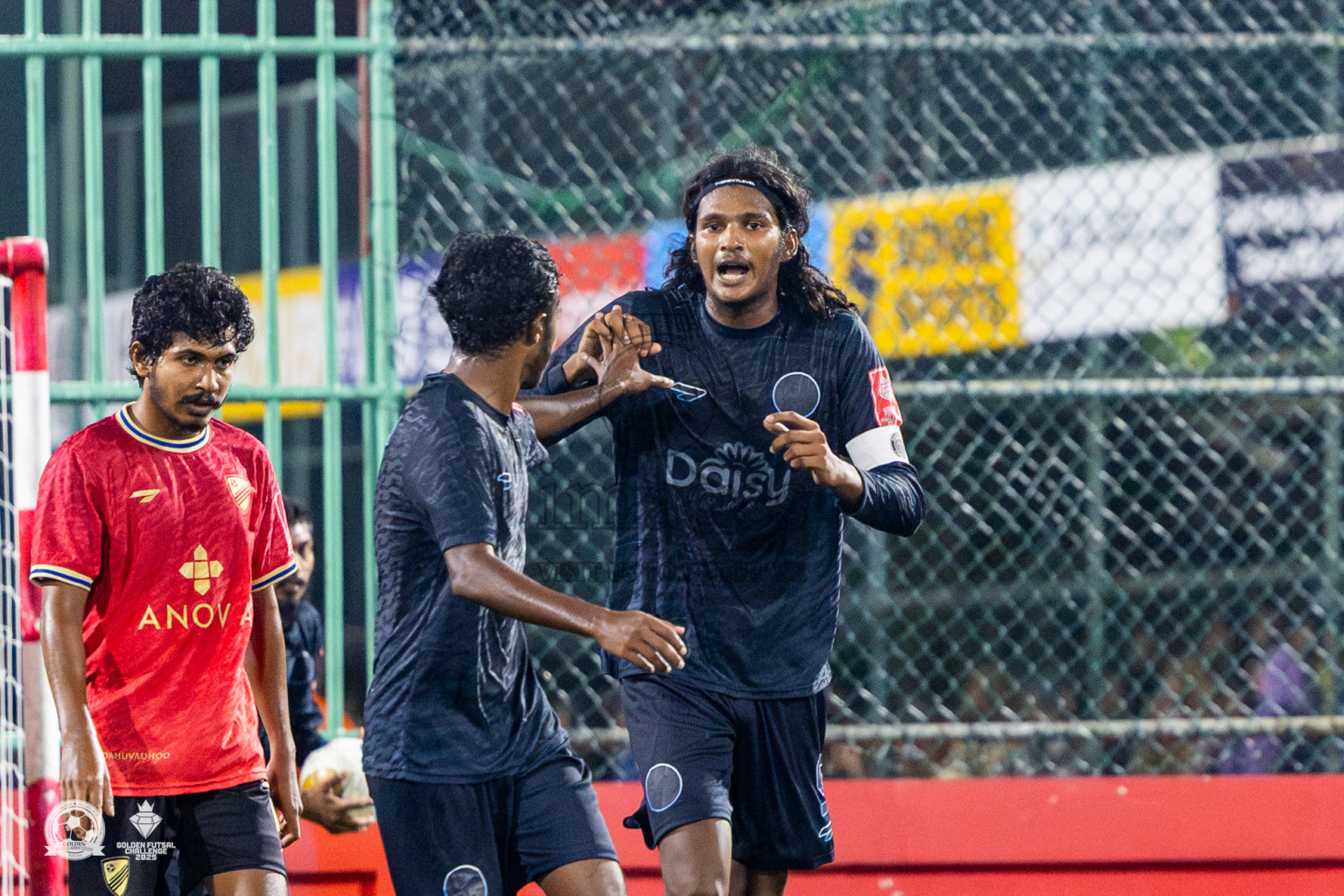 Dh Kudahuvadhoo vs Dh Bandidhoo in Day 21 of Golden Futsal Challenge 2025 was held on Saturday , 25th January 2025, in Hulhumale', Maldives. Photos: Nausham Waheed / images.mv