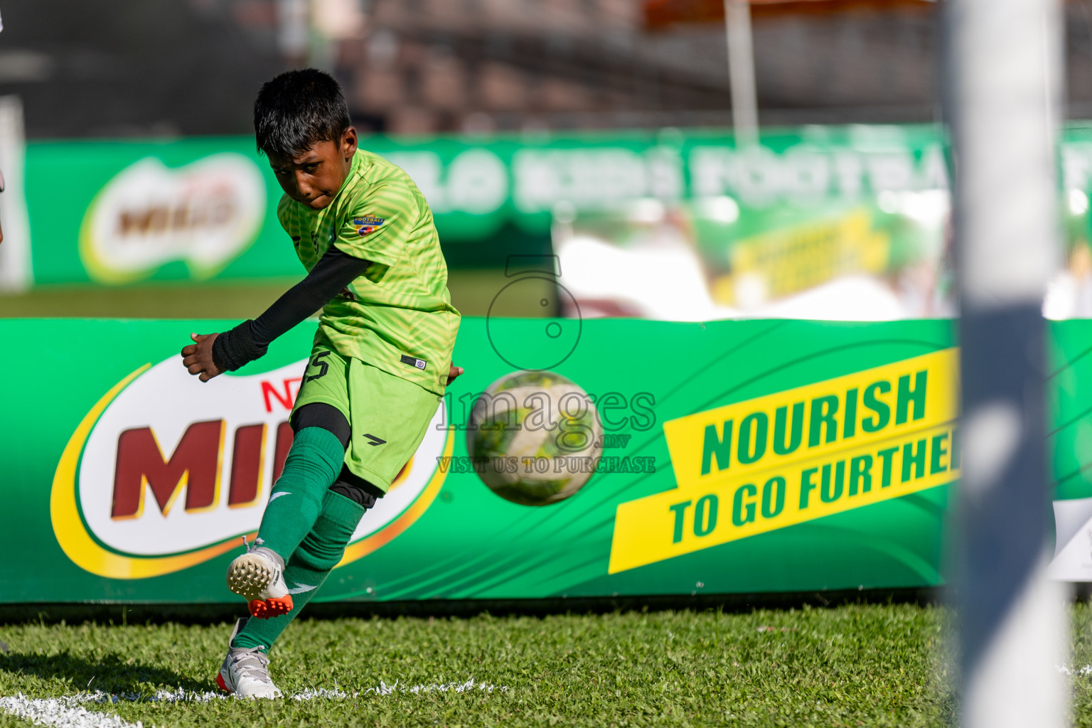 Day 2 of MILO Kids Football Fiesta was held at National Stadium in Male', Maldives on Saturday, 24th February 2024.