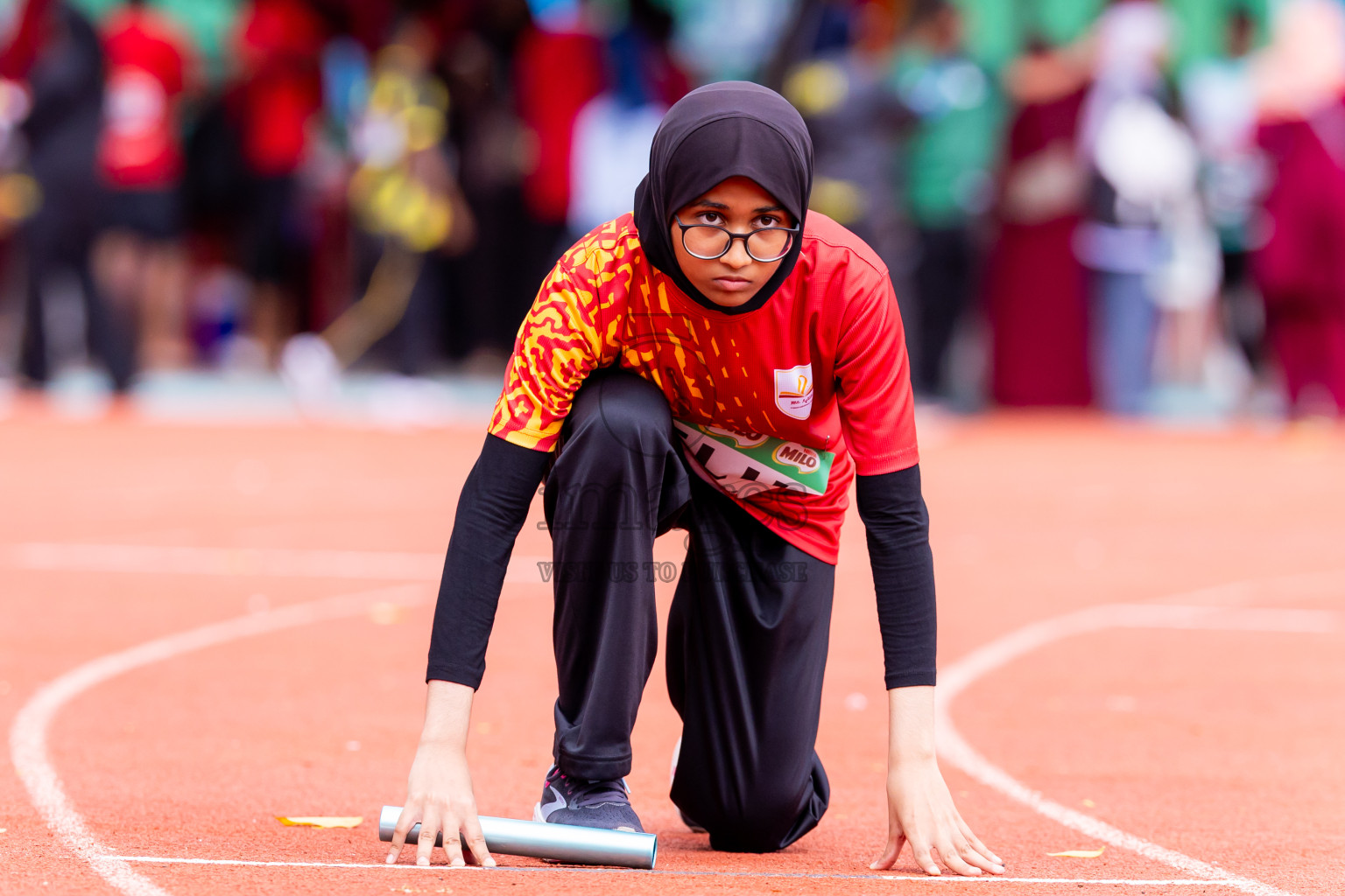 Day 6 of Inter-school Athletics Championship 2025 held in Ekuveni Synthetic Track, Male', Maldives on Sunday, 12th October 2025. Photos by: Nausham Waheed / Images.mv