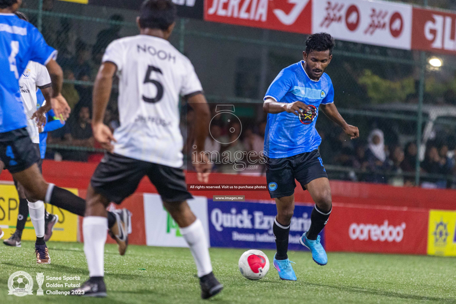 K. Guraidhoo vs TK. Dhiffushi in Day 4 of Golden Futsal Challenge 2023 on 08 February 2023 in Hulhumale, Male, Maldives