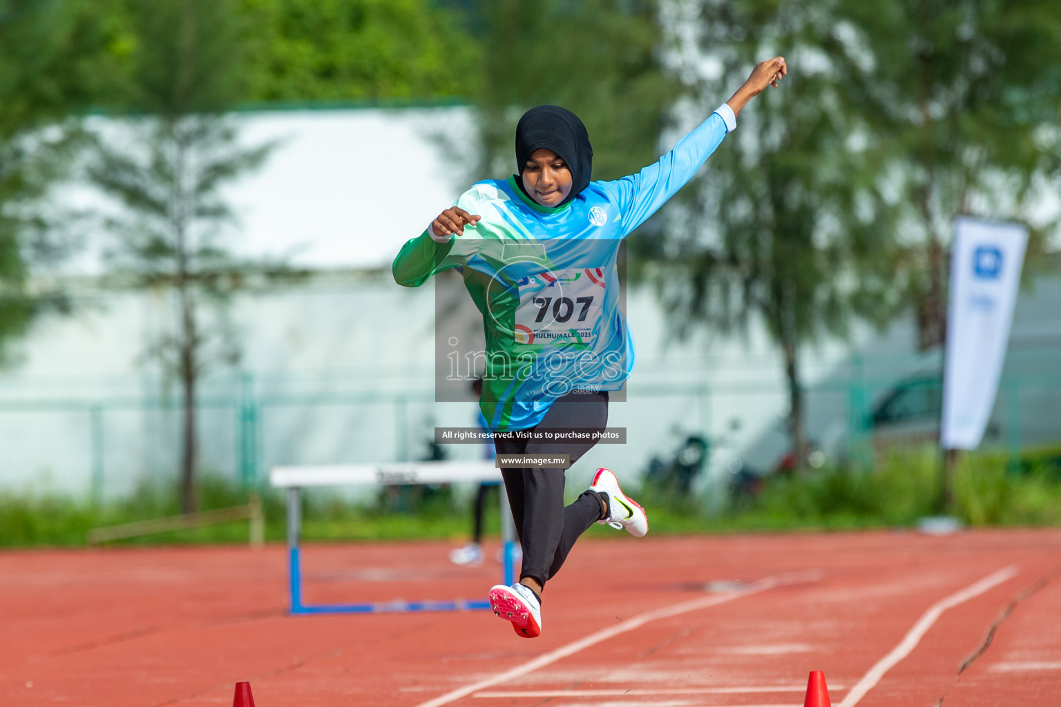 Day two of Inter School Athletics Championship 2023 was held at Hulhumale' Running Track at Hulhumale', Maldives on Sunday, 15th May 2023. Photos: Nausham Waheed / images.mv