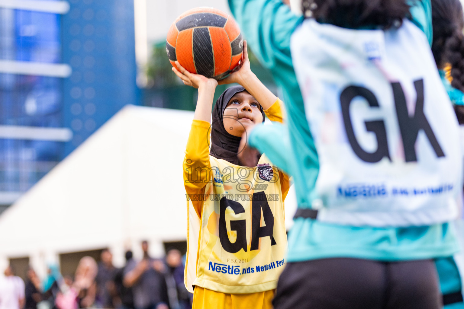 Day 3 of Nestle' Kids Netball Fiesta 2023 held in Henveyru Stadium, Male', Maldives on Saturday, 2nd December 2023. Photos by Nausham Waheed / Images.mv