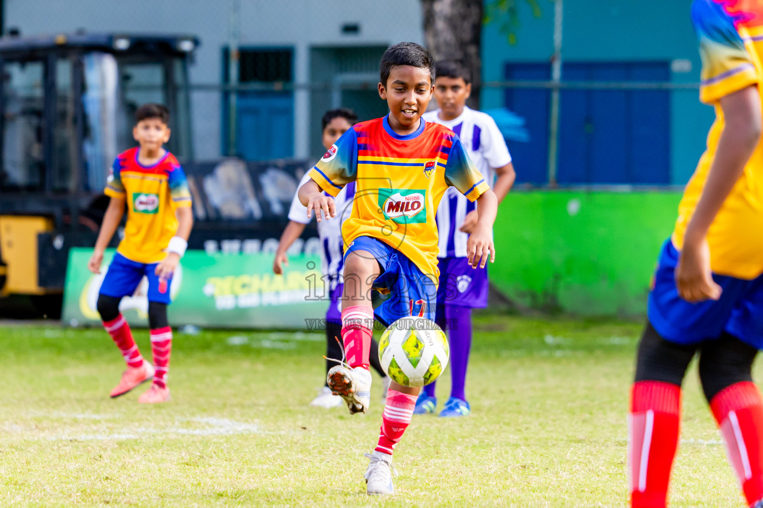 Day 2 of MILO Academy Championship 2025 (U-12) was held at Henveiru Stadium in Male', Maldives on Friday, 2nd May 2025. Photos: Nausham Waheed  / images.mv