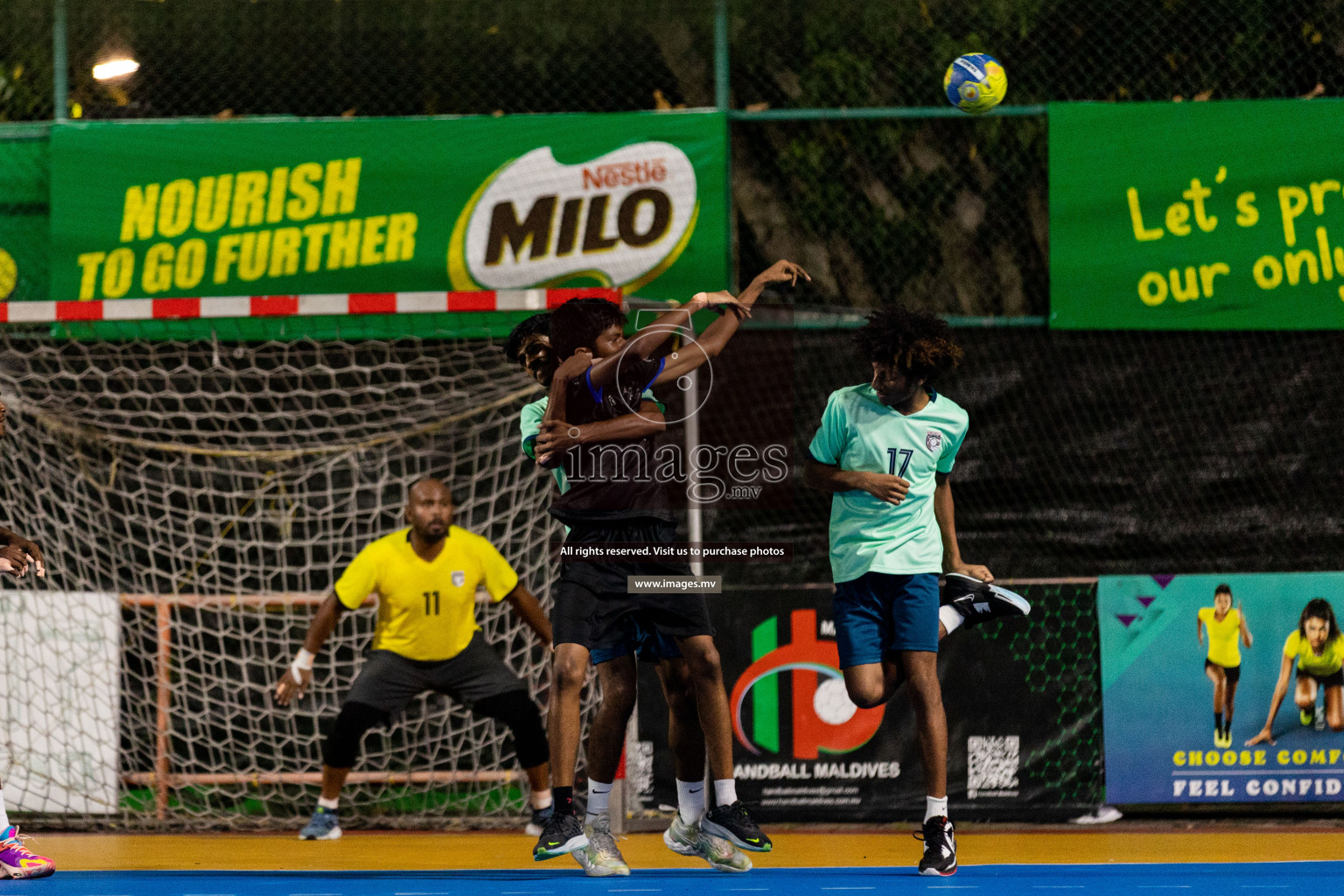 Day 10 of 6th MILO Handball Maldives Championship 2023, held in Handball ground, Male', Maldives on 29th May 2023 Photos: Shuu Abdul Sattar/ Images.mv