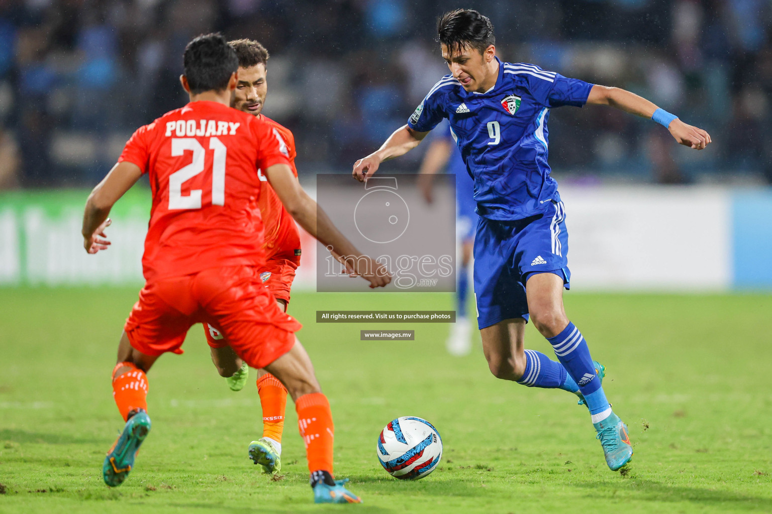 Kuwait vs India in the Final of SAFF Championship 2023 held in Sree Kanteerava Stadium, Bengaluru, India, on Tuesday, 4th July 2023. Photos: Nausham Waheed / images.mv