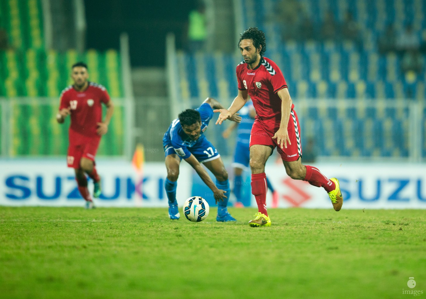 Afghanistan vs Maldives in SAFF Suzuki Cup in Thiruvananthapuram, India, Monday, December. 28, 2015.  (Images.mv Photo/ Hussain Sinan).