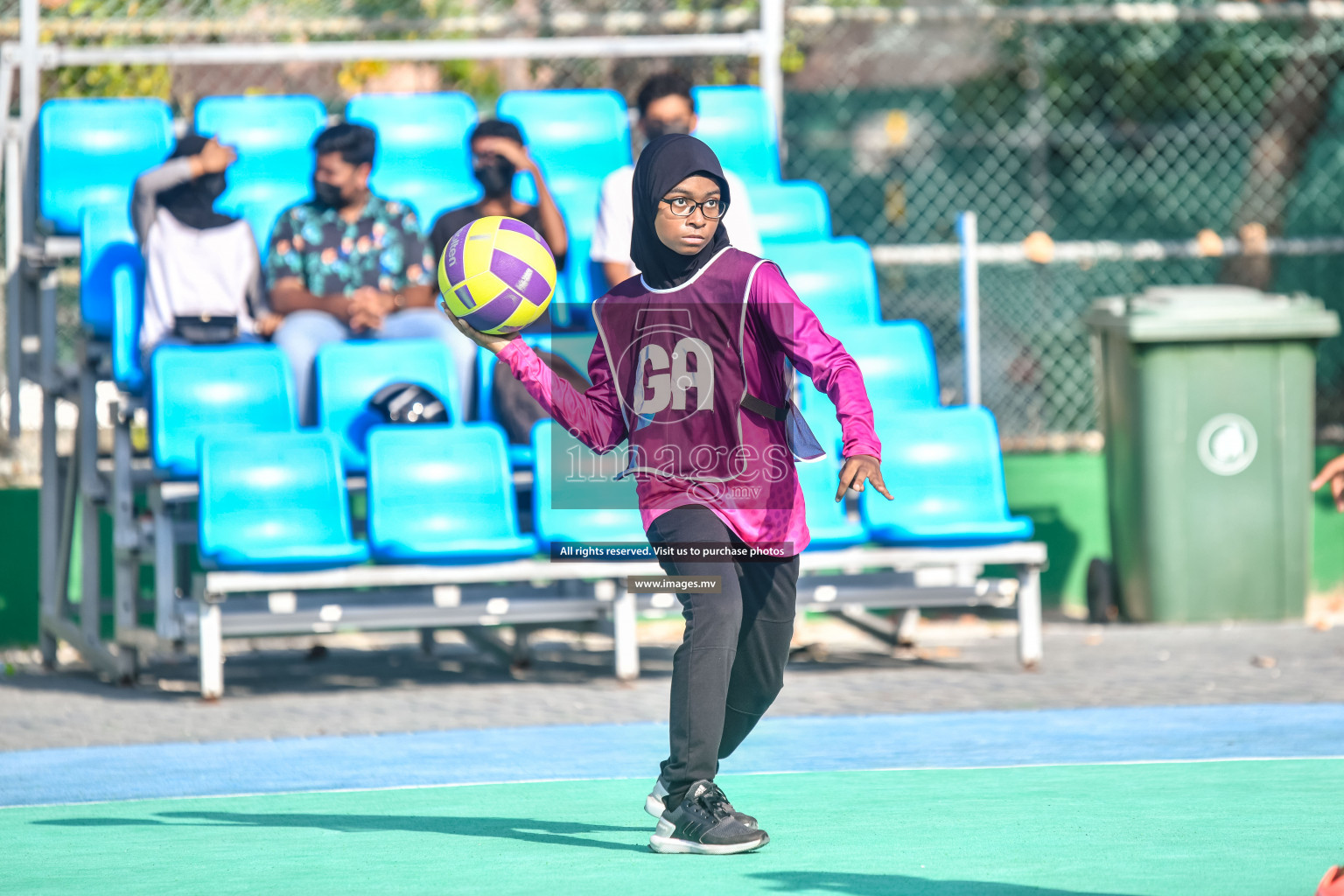 Day3 of Junior Netball Championship 2022 on 5 March 2022 held in Male', Maldives. Photos by Nausham Waheed.