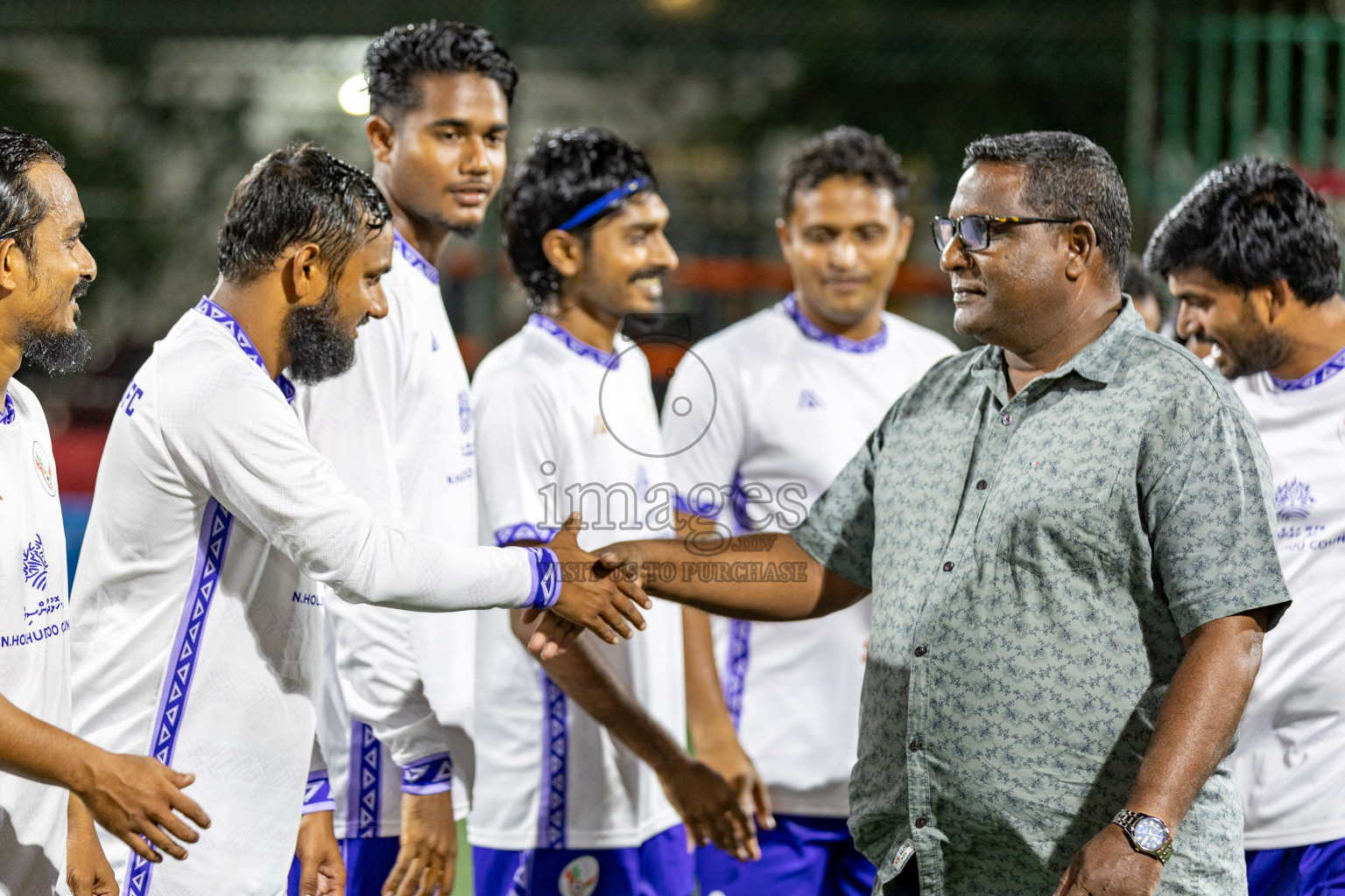 N Holhudhoo vs N Velidhoo in Day 12 of Golden Futsal Challenge 2025 was held on Thursday, 16th January 2025, in Hulhumale', Maldives.
Photos: Hassan Simah / images.mv