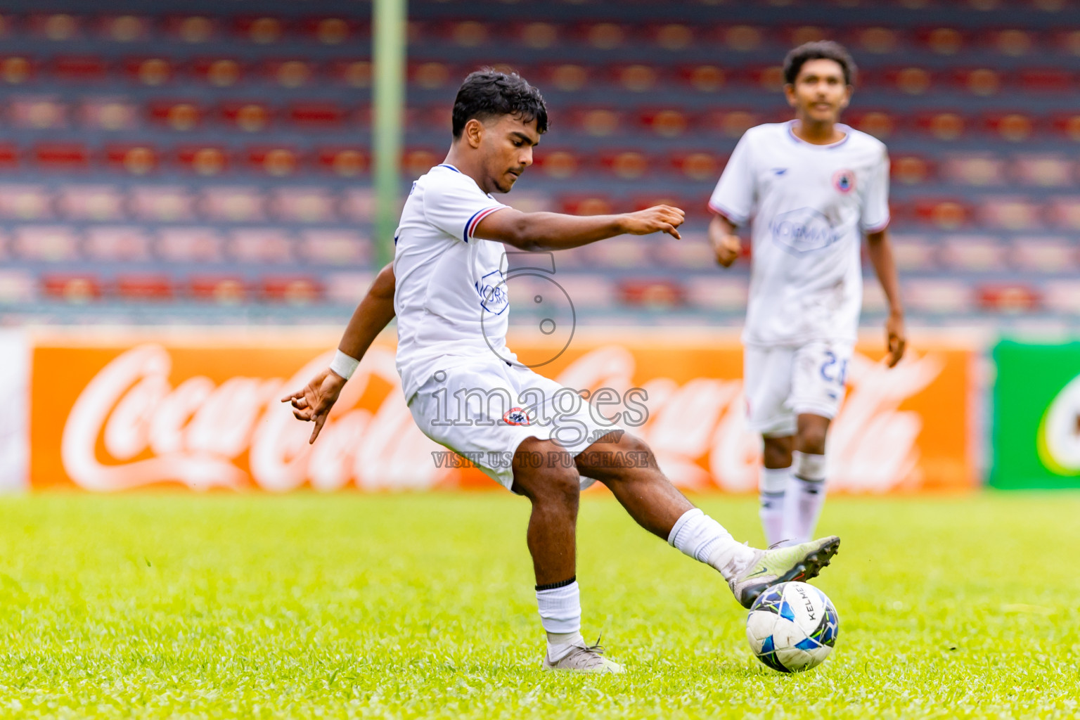 TC Sports Club vs Ode Sports Club in day 1 of Under 19 Youth Championship 2024 was held at National Stadium in Male', Maldives on Sunday, 9th June 2024. Photos: Nausham Waheed / images.mv