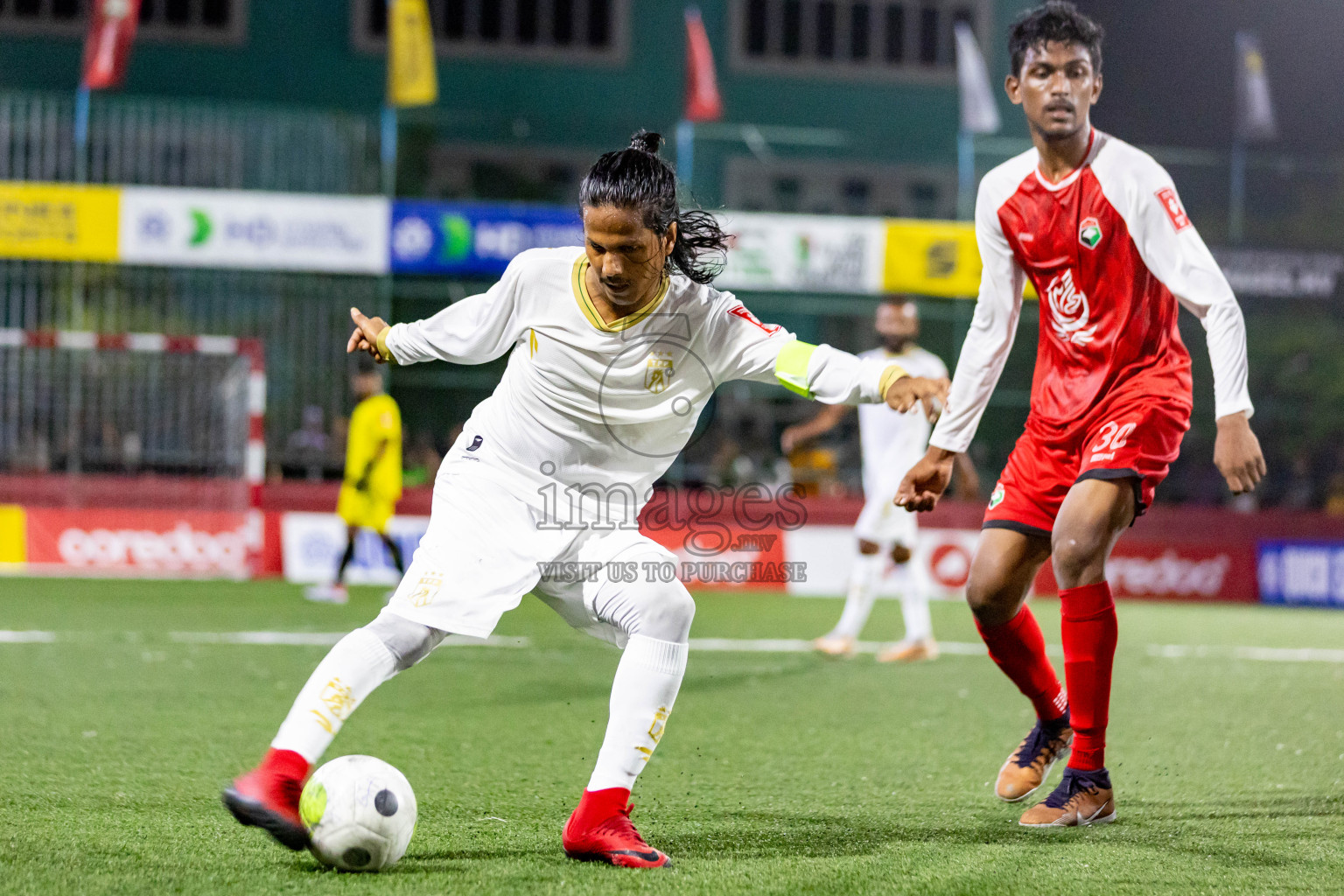 Th. Madifushi  VS  Th. Thimarafushi in Day 11 of Golden Futsal Challenge 2024 was held on Thursday, 25th January 2024, in Hulhumale', Maldives
Photos: Nausham Waheed / images.mv