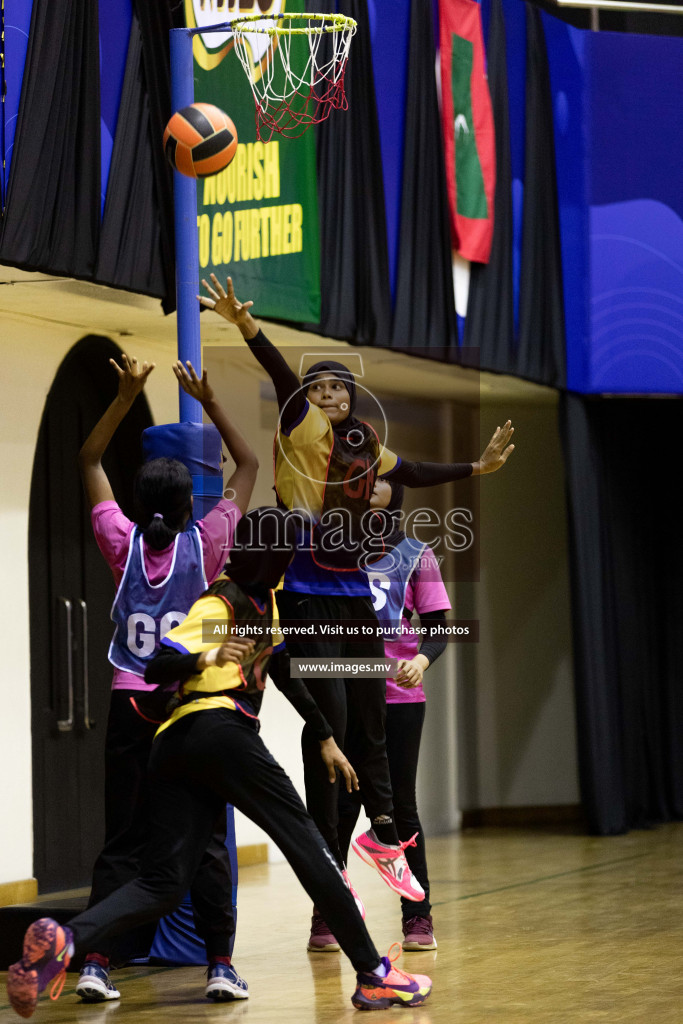 Sports Club Shinning Star vs Kulhudhuffushi in the Milo National Netball Tournament 2022 on 19 July 2022, held in Social Center, Male', Maldives. Photographer: Shuu / Images.mv