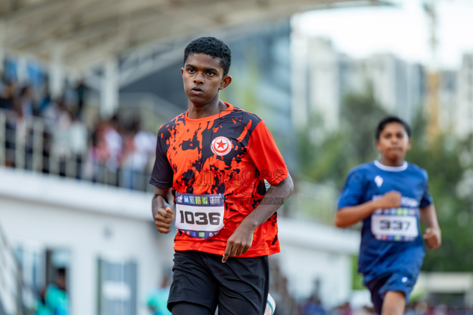 Day 2 of MWSC Interschool Athletics Championships 2024 held in Hulhumale Running Track, Hulhumale, Maldives on Sunday, 10th November 2024. 
Photos by: Hassan Simah / Images.mv