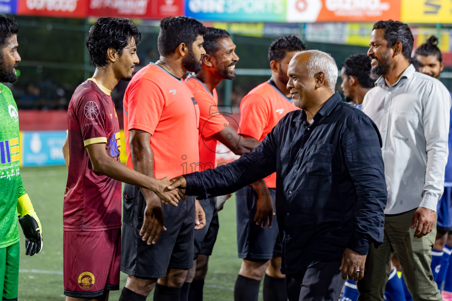 V. Keyodhoo VS AA. Mathiveri on Day 36 of Golden Futsal Challenge 2024 was held on Wednesday, 21st February 2024, in Hulhumale', Maldives 
Photos: Hassan Simah/ images.mv