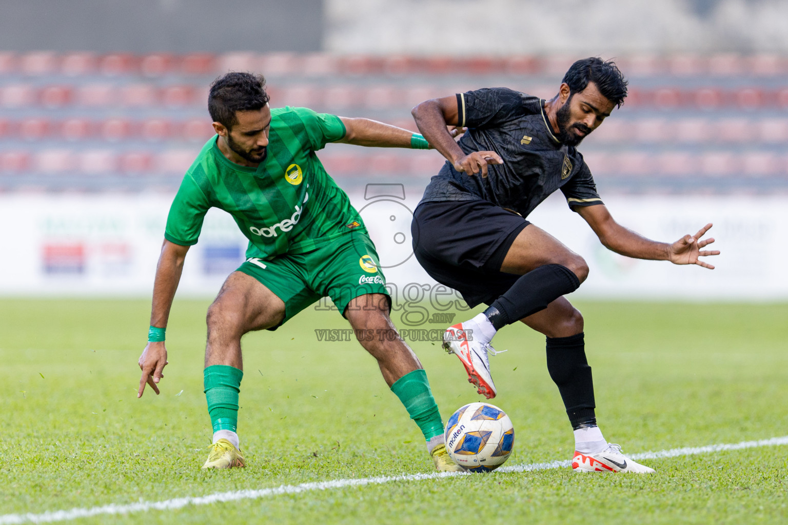 Maziya Sports & Recreation vs Club Eagles in the final of Dhivehi Premier League 2023 , held in National Football Stadium, Male', Maldives Photos: Nausham Waheed/ Images.mv