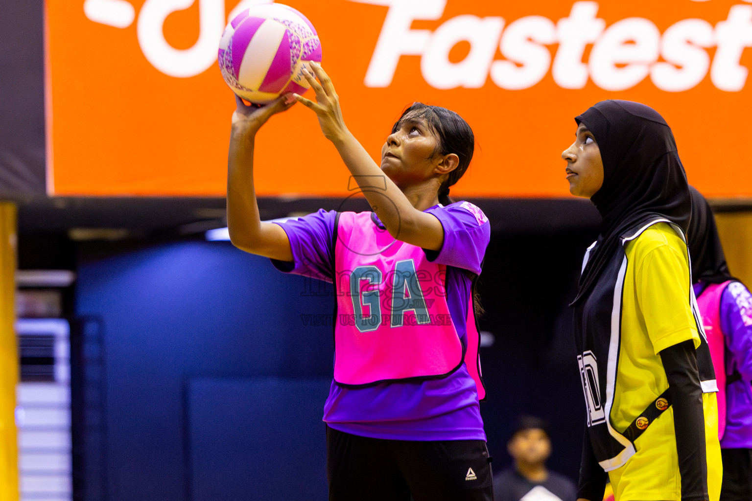 KYRC vs Invicto SC in Day 1 of 24th Milo Netball Association Championship held in Social Center at Male', Maldives on Monday, 1st September 2025. Photos: Nausham Waheed / images.mv