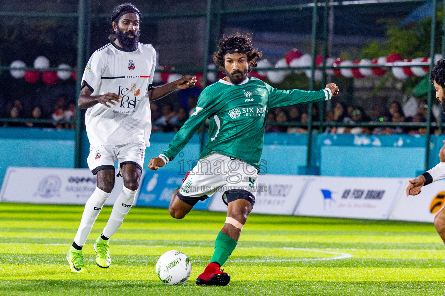Ifhaams vs Dee Cee Jay SC in Final of Laamehi Dhiggaru Ekuveri Futsal Challenge 2025 was held on Tuesday, 29th July 2025, at Dhiggaru Futsal Ground, Dhiggaru, Maldives Photos: Nausham Waheed  / images.mv