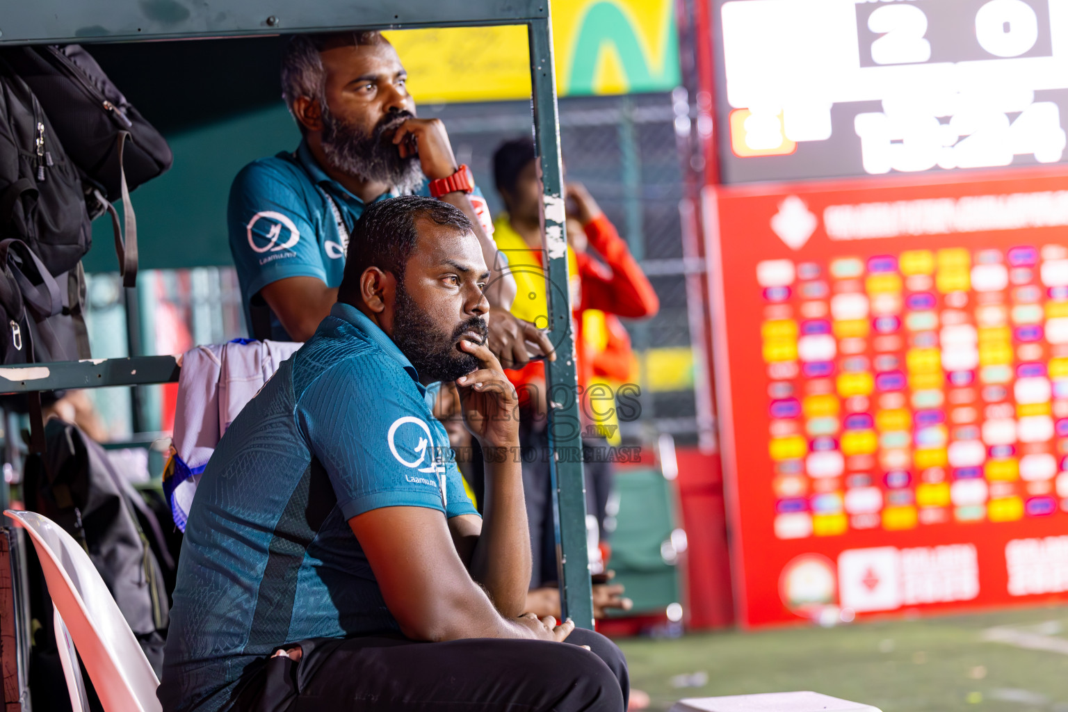 L Gan vs L Maabaidhoo in Day 14 of Golden Futsal Challenge 2025 was held on Saturday, 18th January 2025, in Hulhumale', Maldives. Photos: Ismail Thoriq / images.mv