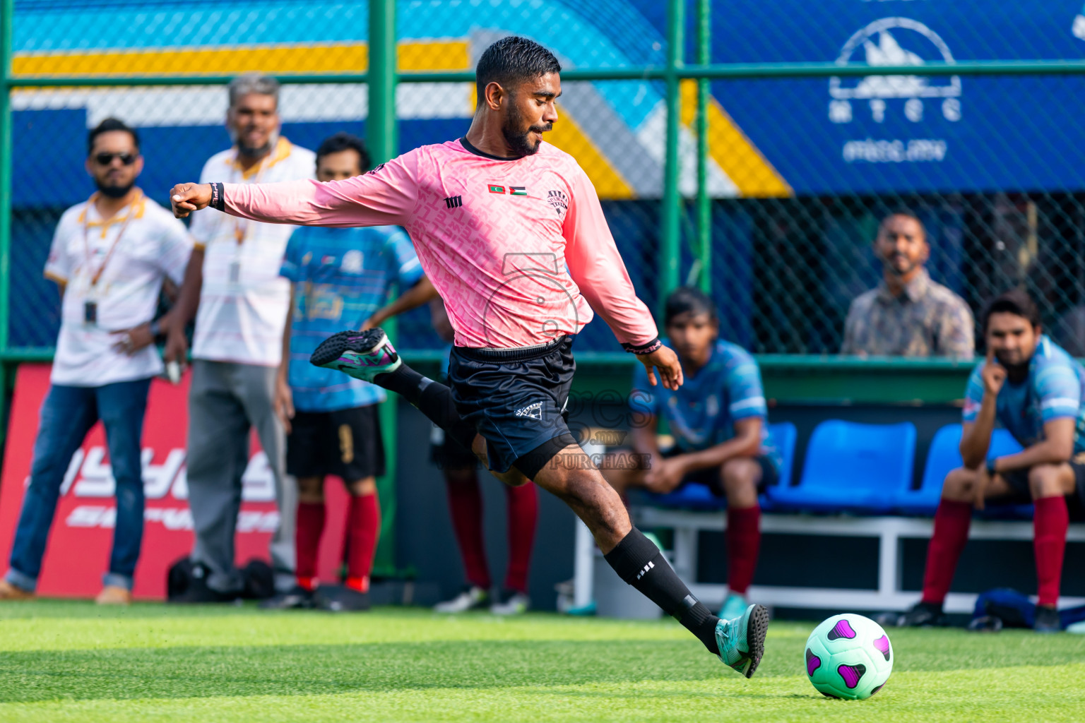 Spartans vs BG New Generation in Day 1 of BG Futsal Challenge 2024 was held on Thursday, 12th March 2024, in Male', Maldives Photos: Nausham Waheed / images.mv