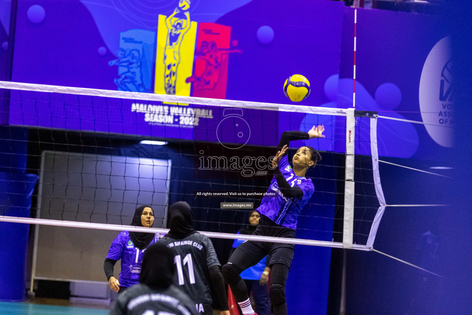 Volleyball Association Cup 2022-Women's Division-Match Day 5 was held in Male', Maldives on Friday, 27th May 2022 at Social Center Indoor Hall Photos By: Ismail Thoriq/images.mv