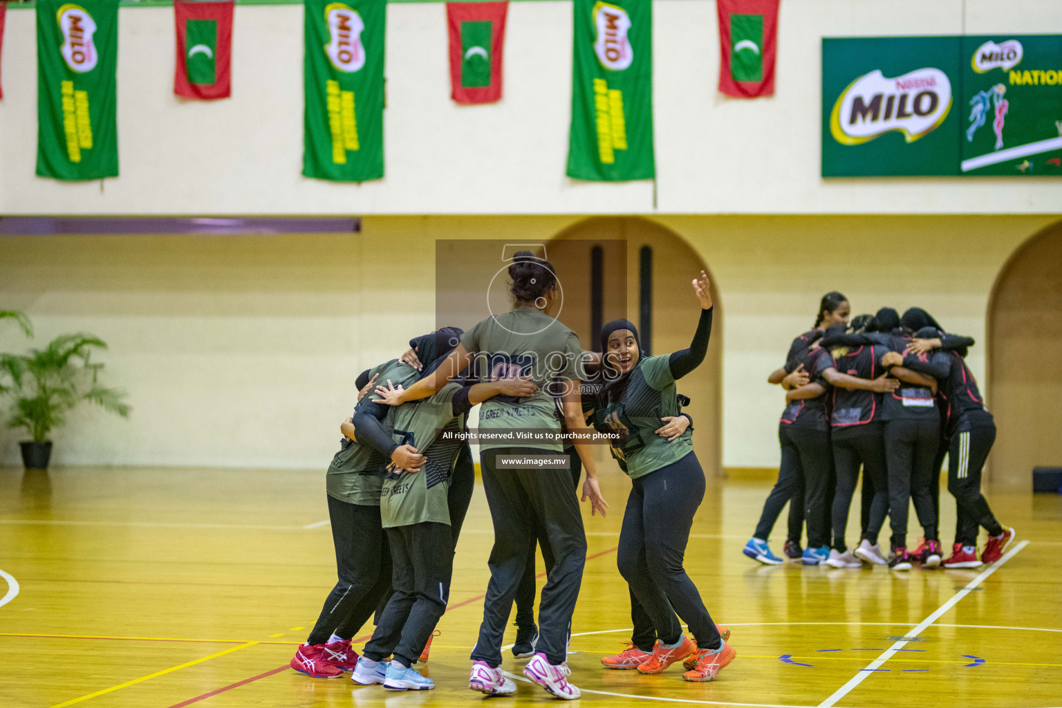 Kulhudhuffushi Youth & R.C vs Club Green Streets in the Finals of Milo National Netball Tournament 2021 (Women's) held on 5th December 2021 in Male', Maldives Photos: Ismail Thoriq / images.mv