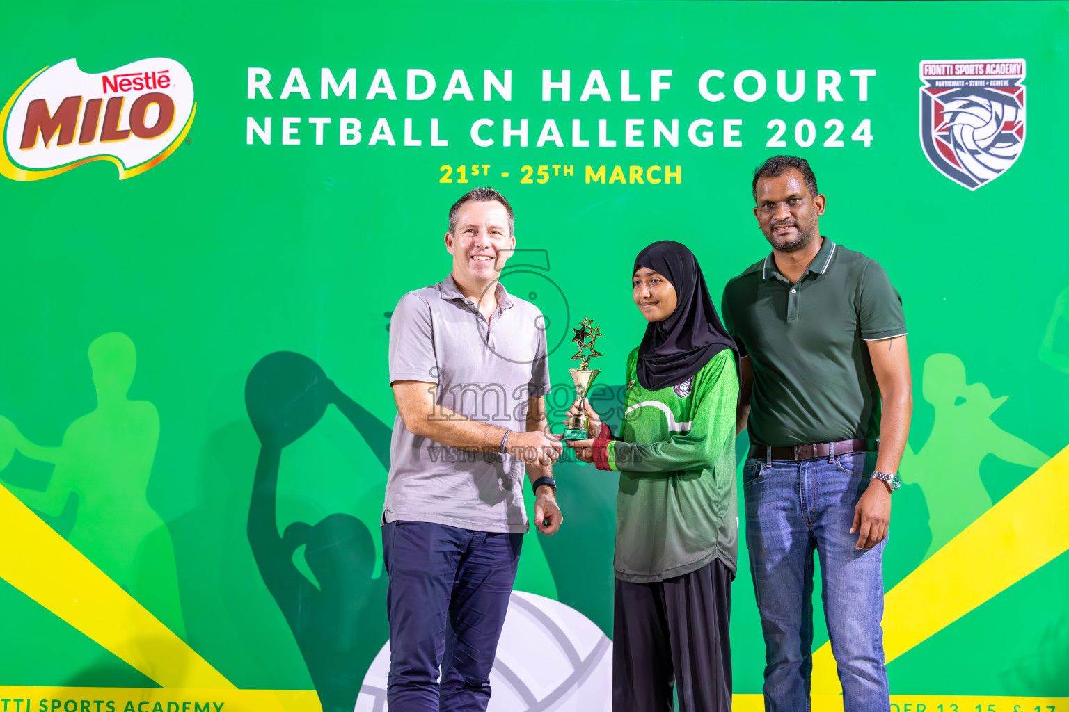 Finals of Milo Ramadan Half Court Netball Challenge on 24th March 2024, held in Central Park, Hulhumale, Male', Maldives
Photos: Ismail Thoriq / imagesmv