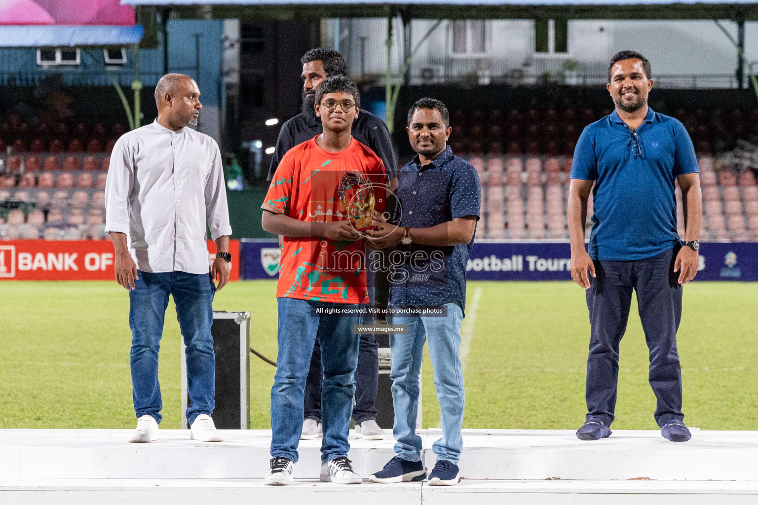 Kalaafaanu School vs Ahmadhiyya International School in the Final of FAM U13 Inter School Football Tournament 2022/23 was held in National Football Stadium on Sunday, 11th June 2023.  Photos: Ismail Thoriq / images.mv