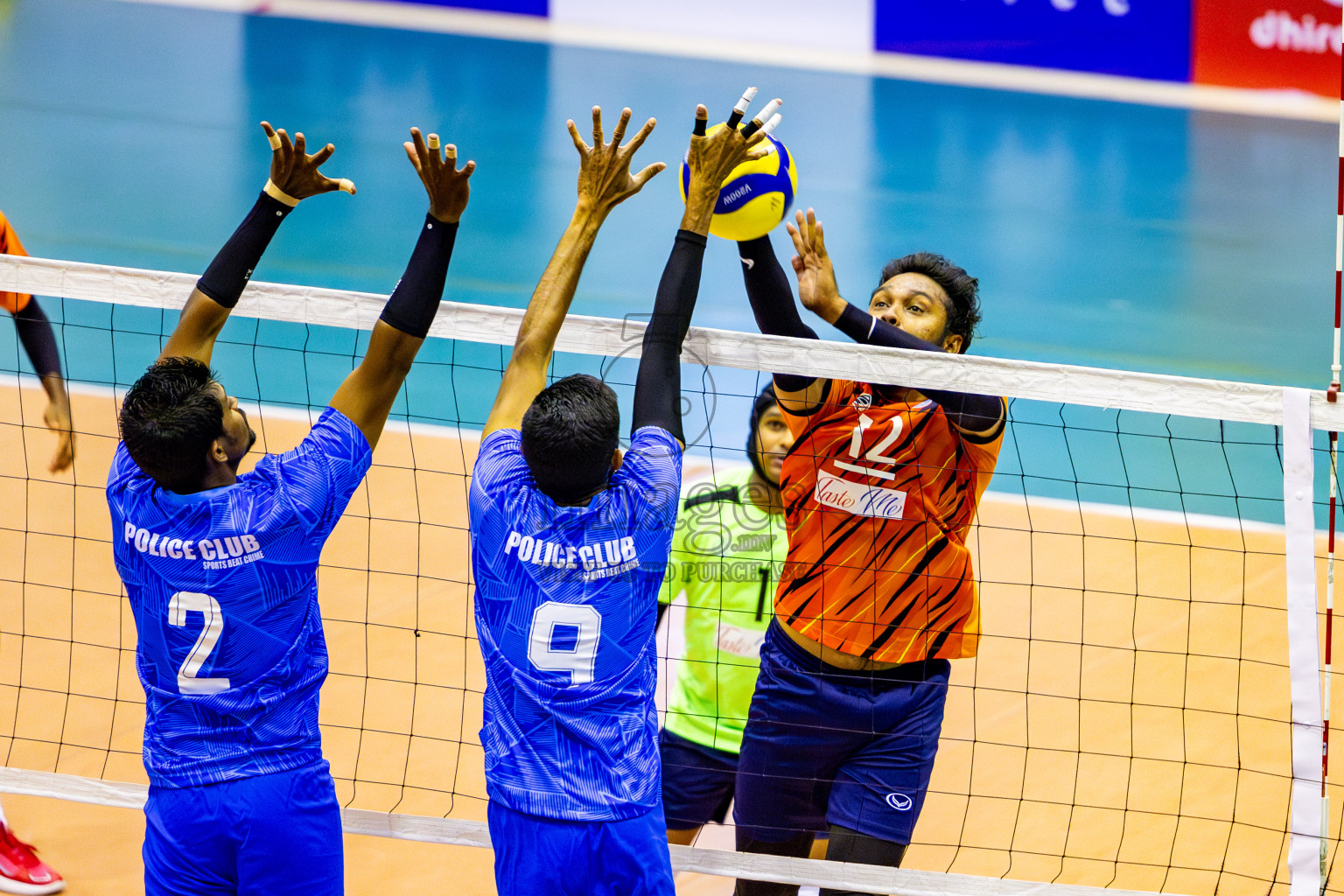 Sports Club City vs Police Club in Day 3 of MILO VAM Cup 2024 Men's Division was held in Social Center Indoor Hall on Wednesday, 30th October 2024. Photos: Nausham Waheed / images.mv