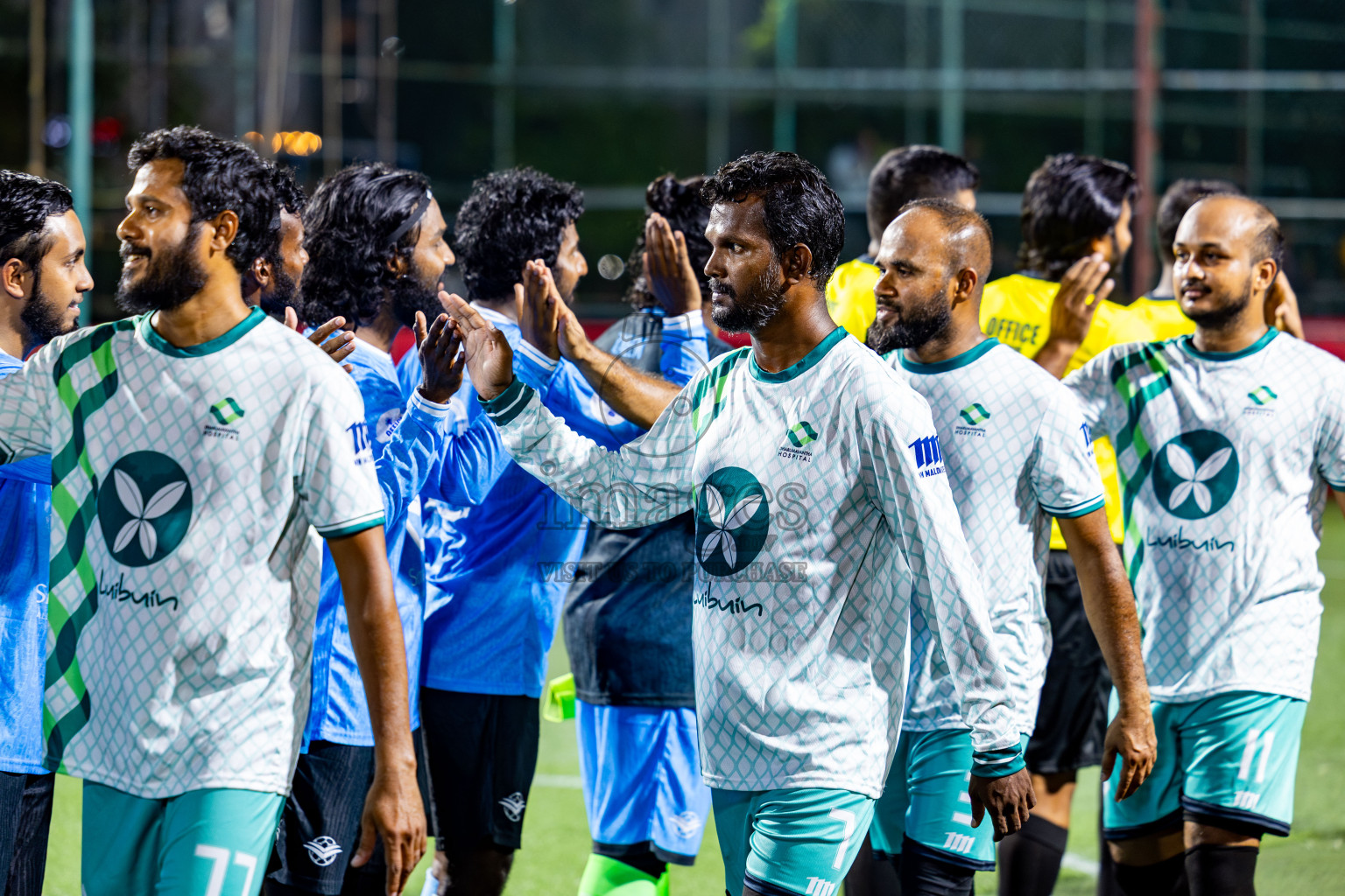 Dharumavantha vs Smatown FC in Day 1 of Office League 2025 was held on Wednesday, 16th April 2025 in Hulhumale', Maldives. Photos: Nausham Waheed / images.mv