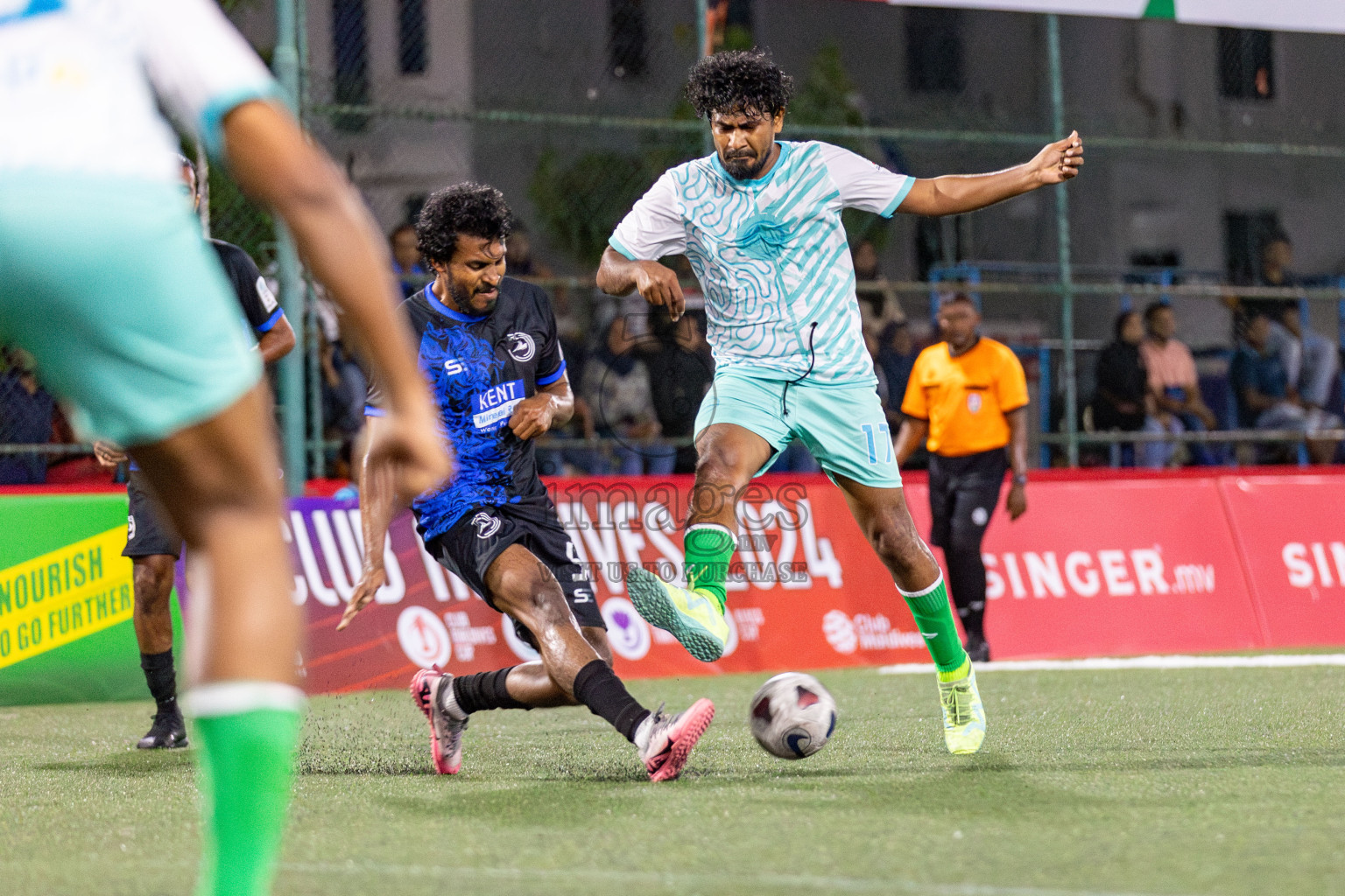 CLUB TRC vs FEHI FAHI CLUB in Club Maldives Classic 2024 held in Rehendi Futsal Ground, Hulhumale', Maldives on Monday, 9th September 2024. 
Photos: Mohamed Mahfooz Moosa / images.mv