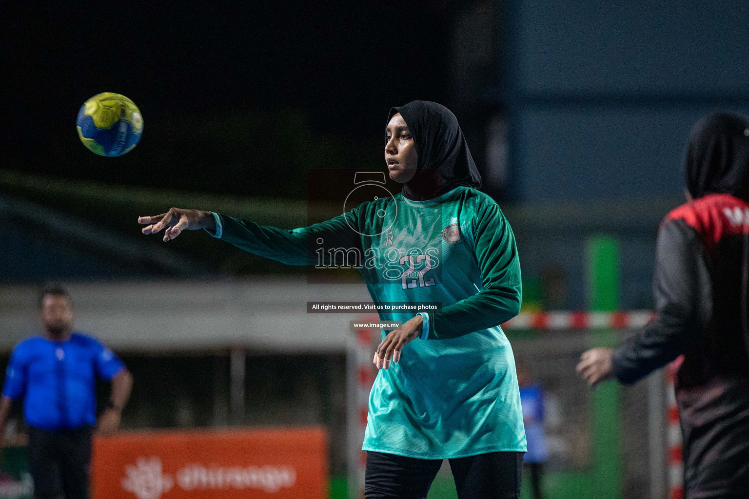 Day 9 of 6th MILO Handball Maldives Championship 2023, held in Handball ground, Male', Maldives on 28th May 2023 Photos: Nausham Waheed/ Images.mv