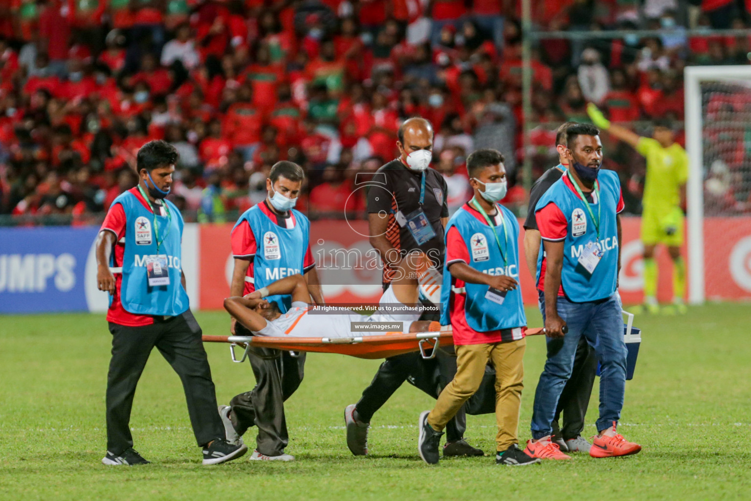 Maldives vs India in SAFF Championship 2021 held on 13th October 2021 in Galolhu National Stadium, Male', Maldives