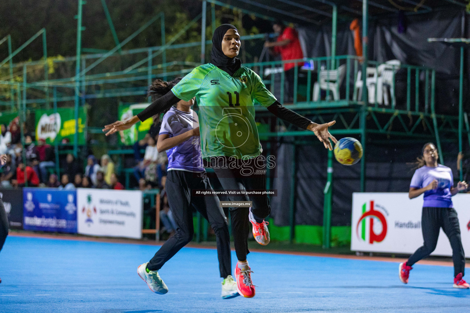 Quarter Final of 7th Inter-Office/Company Handball Tournament 2023, held in Handball ground, Male', Maldives on Friday, 20th October 2023 Photos: Nausham Waheed/ Images.mv