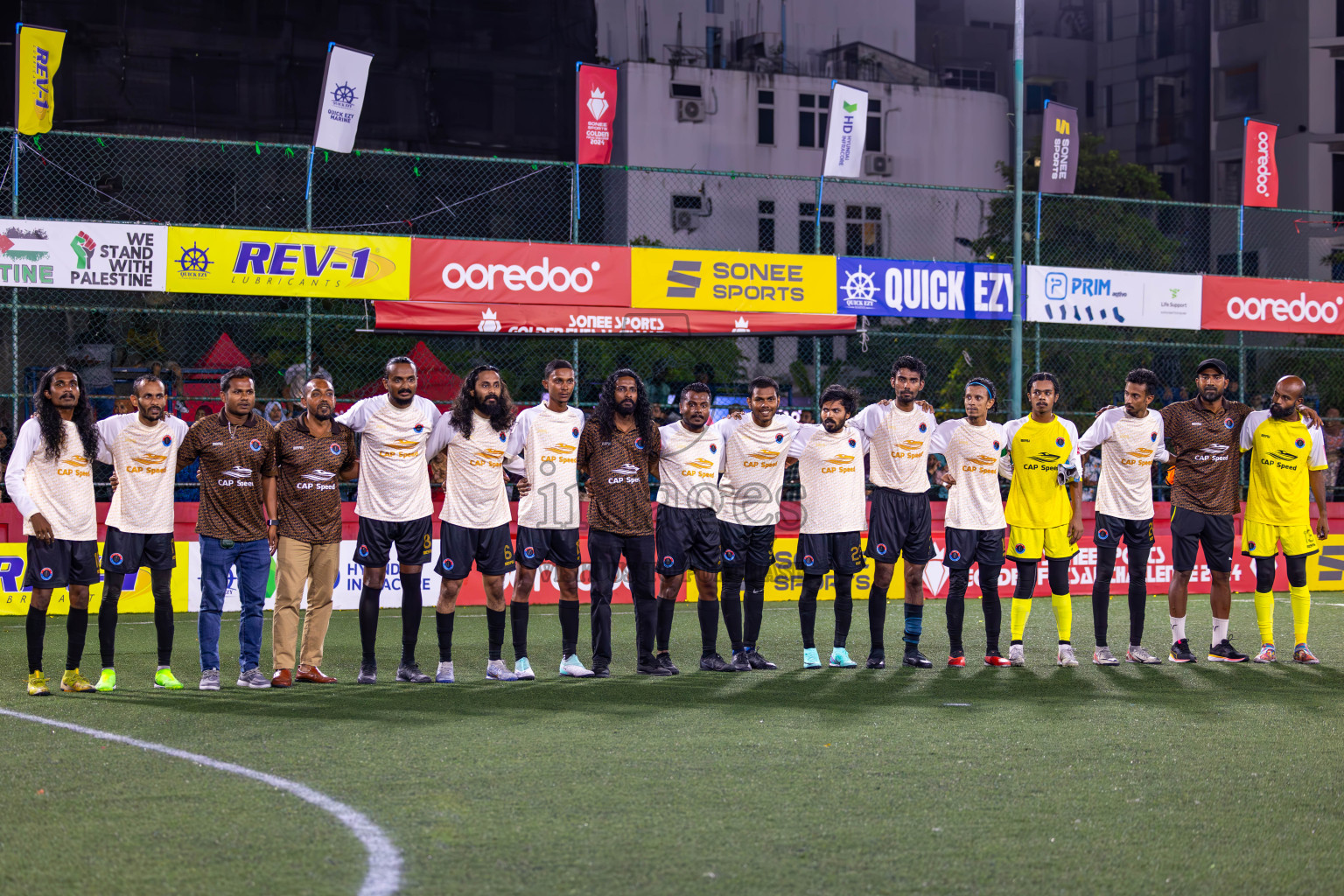 M Mulah VS M Raiymandhoo in Day 25 of Golden Futsal Challenge 2024 was held on Thursday , 8th February 2024 in Hulhumale', Maldives
Photos: Ismail Thoriq / images.mv