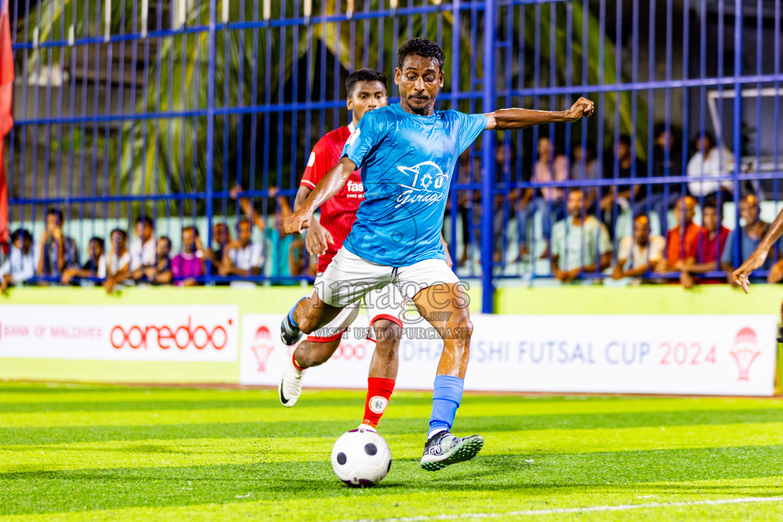 CC Sports Club vs FC Marlins in Day 2 of Eydhafushi Futsal Cup 2024 was held on Tuesday, 9th April 2024, in B Eydhafushi, Maldives Photos: Nausham Waheed / images.mv