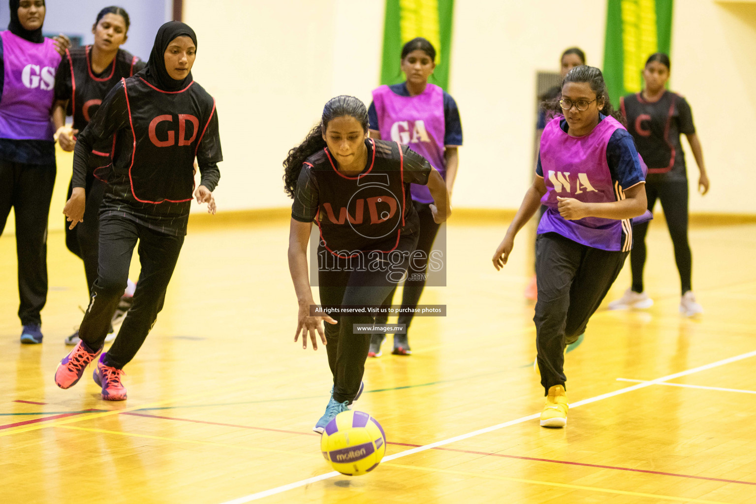 Kulhudhuffushi Youth & R.C vs Shining Star Sports Club in the Semi Finals of Milo National Netball Tournament 2021 held on 3 December 2021 in Male', Maldives, photos by Maanish