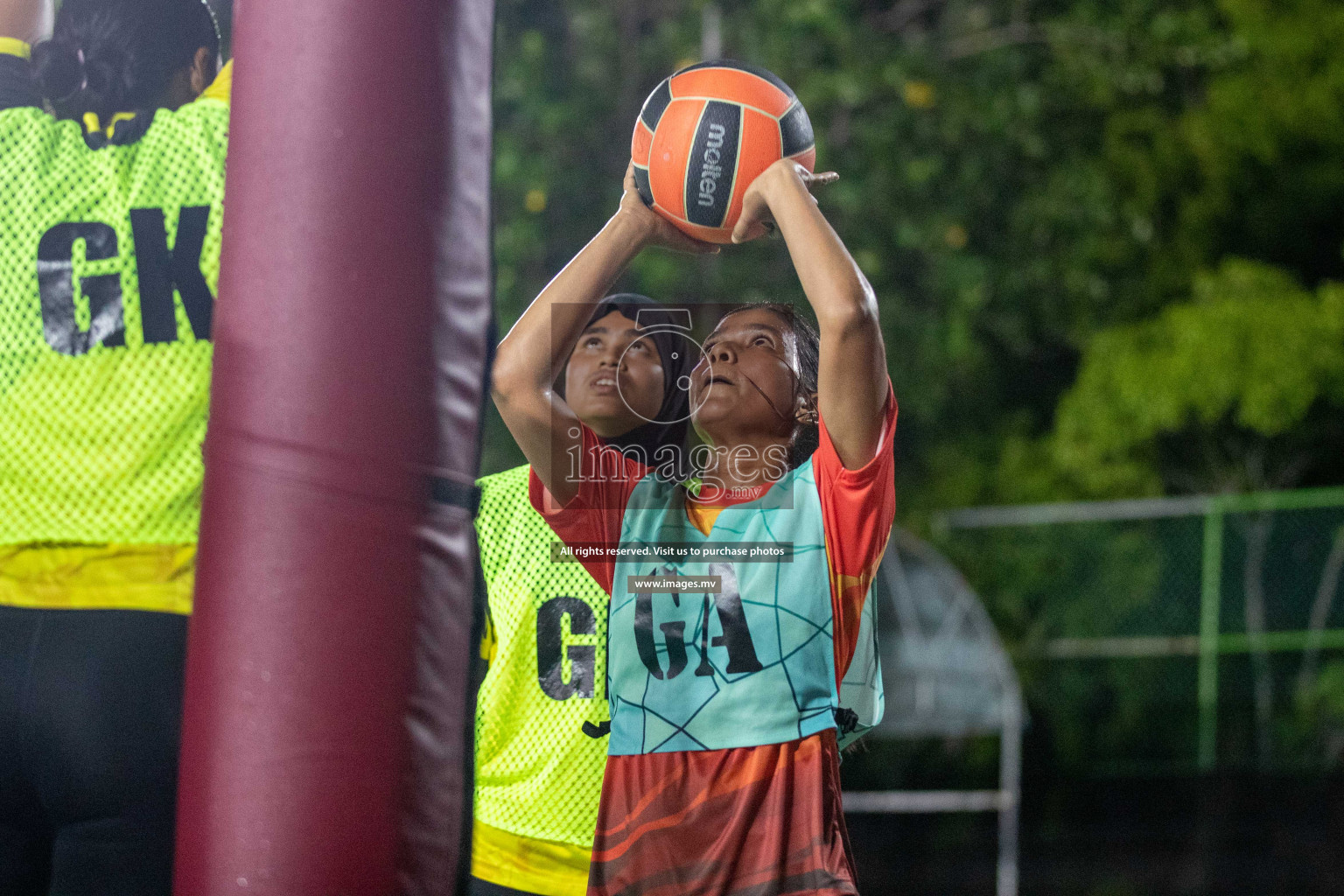 Day 6 of 20th Milo National Netball Tournament 2023, held in Synthetic Netball Court, Male', Maldives on 4th June 2023 Photos: Nausham Waheed/ Images.mv