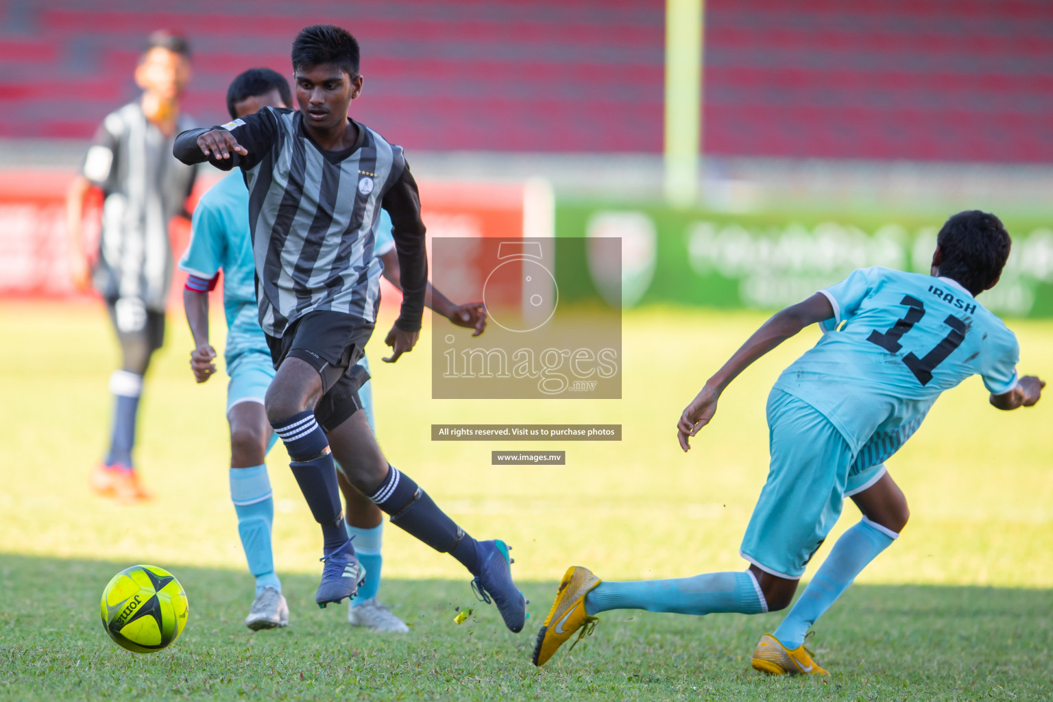 Ahmadhiyya School vs Rehendhi School MAMEN Inter School Football Tournament 2019 (U18) in Male, Maldives on 23rd March 2019, Photos: Hassan Simah / images.mv
