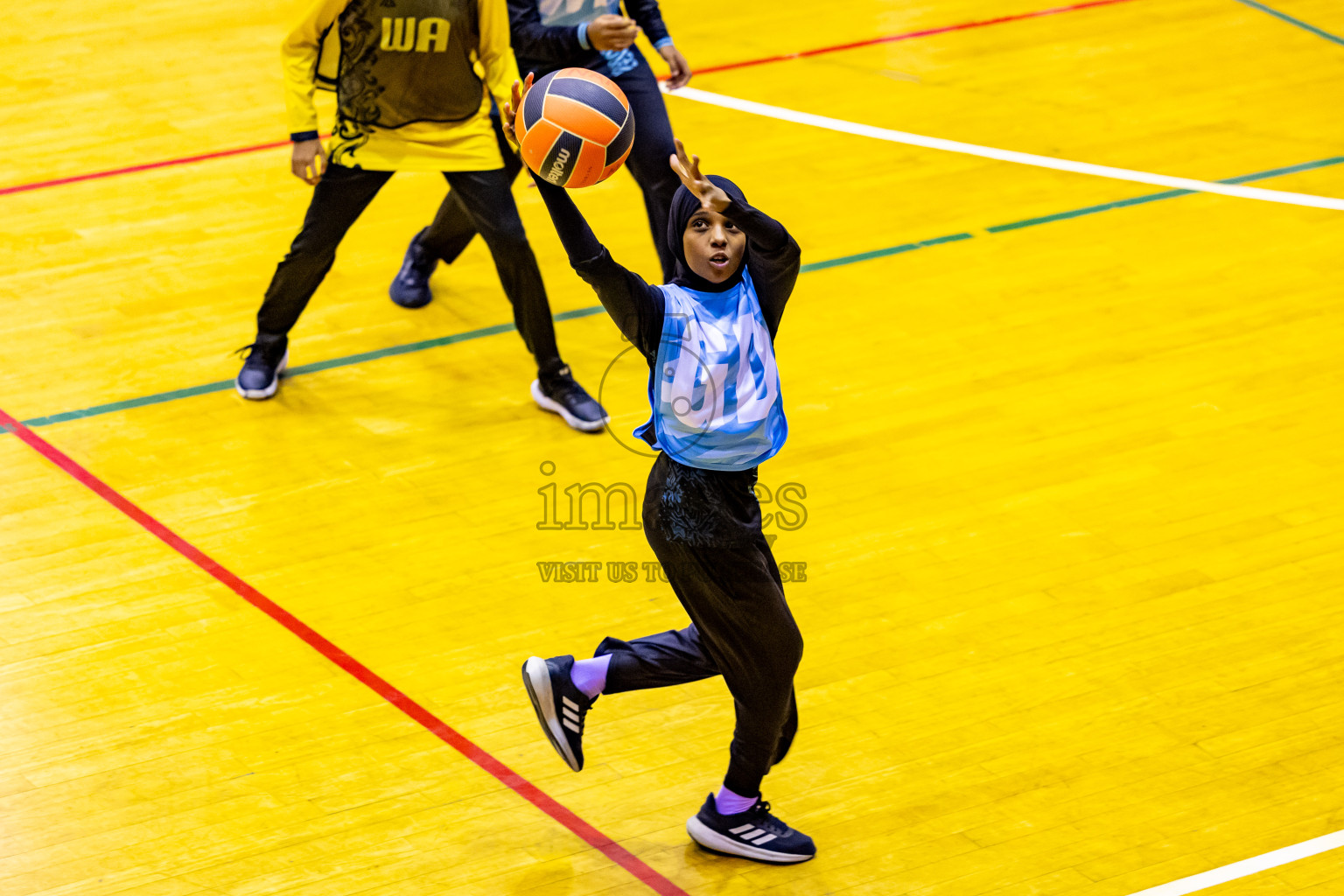 Day 8 of 25th Inter-School Netball Tournament was held in Social Center at Male', Maldives on Sunday, 18th August 2024. Photos: Nausham Waheed / images.mv