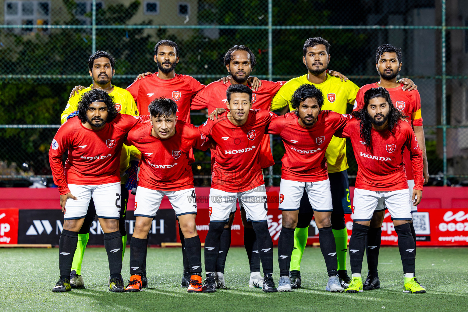 Sheesha vs Hulhumale Hospital in Day 13 of Office League 2025 was held on Monday, 28th April 2025 in Hulhumale', Maldives. Photos: Nausham Waheed / images.mv