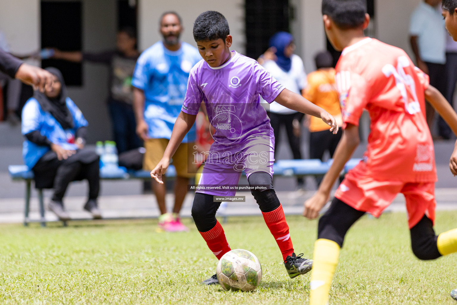 Day 1 of Milo kids football fiesta, held in Henveyru Football Stadium, Male', Maldives on Wednesday, 11th October 2023 Photos: Nausham Waheed/ Images.mv