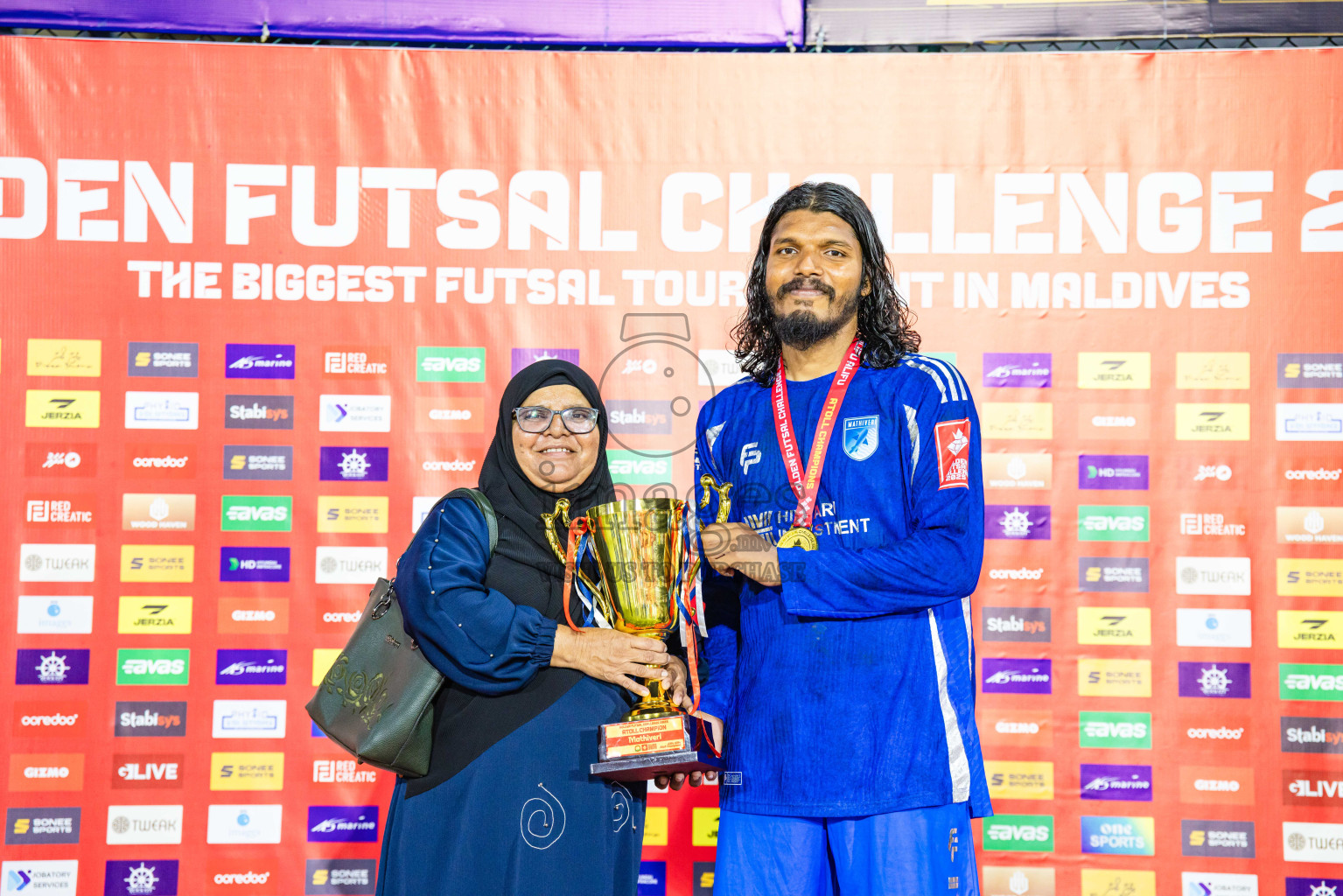 AA. Mathiveri VS AA. Thoddoo in Atoll Round Final on Day 20 of Golden Futsal Challenge 2025 was held on Thursday, 23rd January 2025, in Hulhumale', Maldives. Photos: Abdulla Abeed / images.mv
