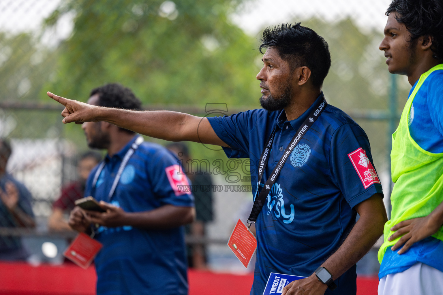 Dh Bandidhoo vs Dh Maaenboodhoo in Day 13 of Golden Futsal Challenge 2025 was held on Friday, 17th January 2025, in Hulhumale', Maldives Photos: Ismail Thoriq / images.mv