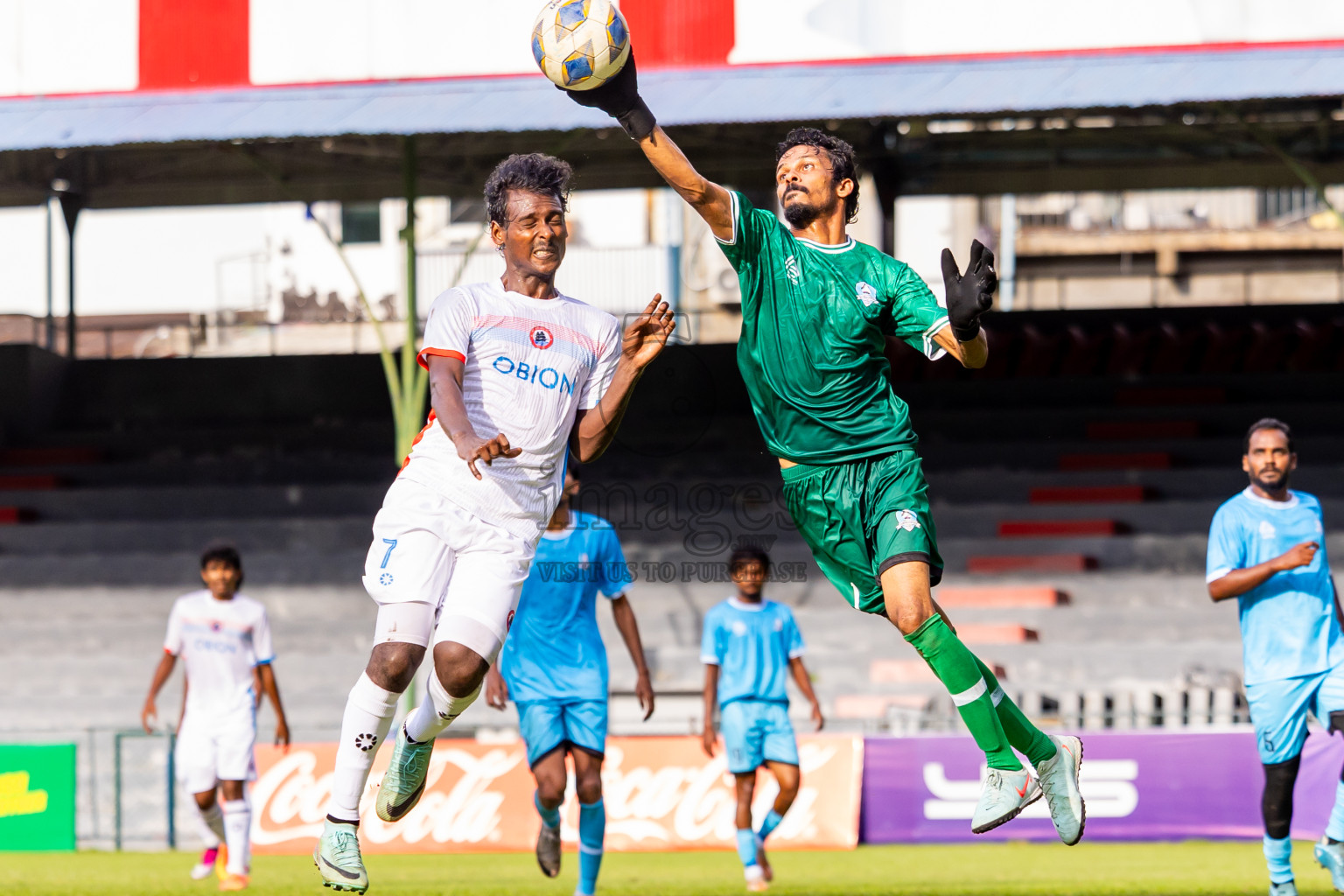 Odi Sports Club vs Mahibadhoo Sports Club in the FAM League Cup 2025 held at National Football Stadium, Male', Maldives on Friday, 9th May 2025. Photos By: Nausham Waheed / images.mv