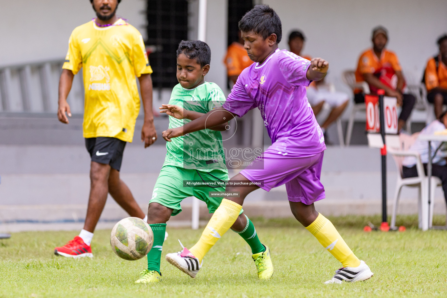 Day 1 of Milo kids football fiesta, held in Henveyru Football Stadium, Male', Maldives on Wednesday, 11th October 2023 Photos: Nausham Waheed/ Images.mv