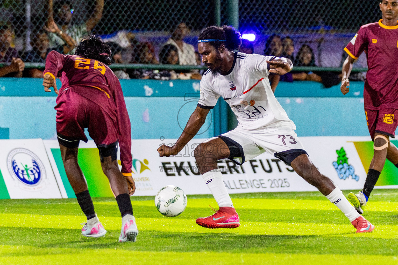 Ifhaams vs Comienzo fc in Semi Finals of Laamehi Dhiggaru Ekuveri Futsal Challenge 2025 was held on Sunday, 27th July 2025, at Dhiggaru Futsal Ground, Dhiggaru, Maldives Photos: Nausham Waheed  / images.mv