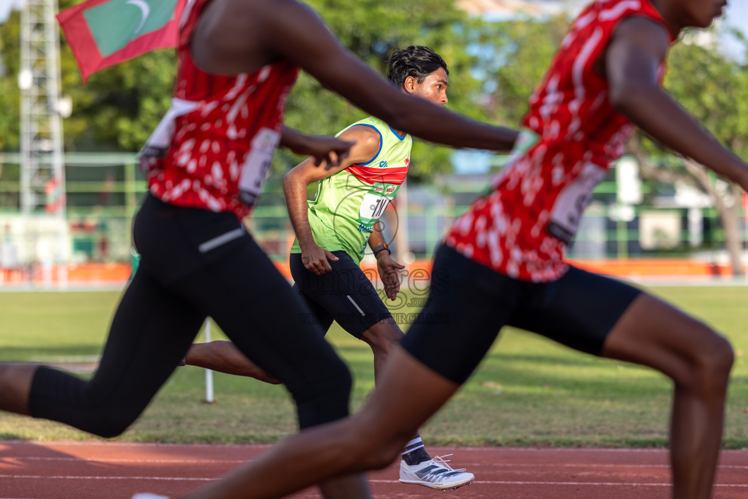 Day 3 of 33rd National Athletics Championship was held in Ekuveni Track at Male', Maldives on Saturday, 7th September 2024. Photos: Hassan Simah / images.mv