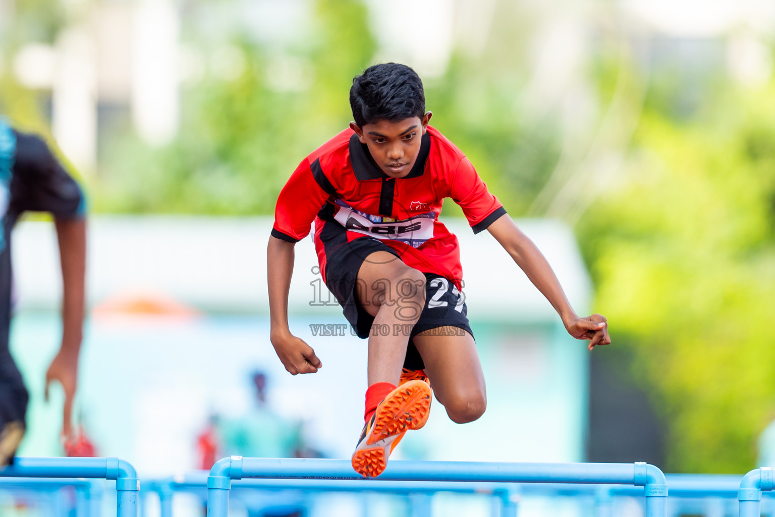 Day 4 of MWSC Interschool Athletics Championships 2024 held in Hulhumale Running Track, Hulhumale, Maldives on Tuesday, 12th November 2024. Photos by: Nausham Waheed / Images.mv