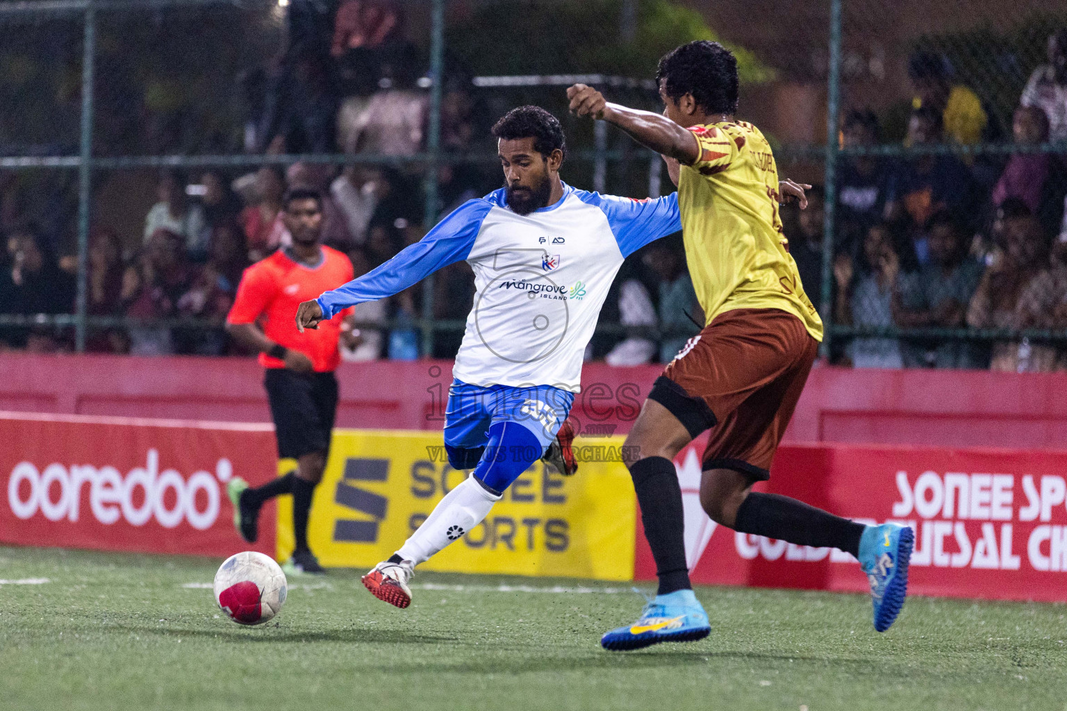 N Kendhikulhudhoo vs N Holhudhoo in Day 18 of Golden Futsal Challenge 2024 was held on Thursday, 1st February 2024, in Hulhumale', Maldives Photos: Nausham Waheed, / images.mv