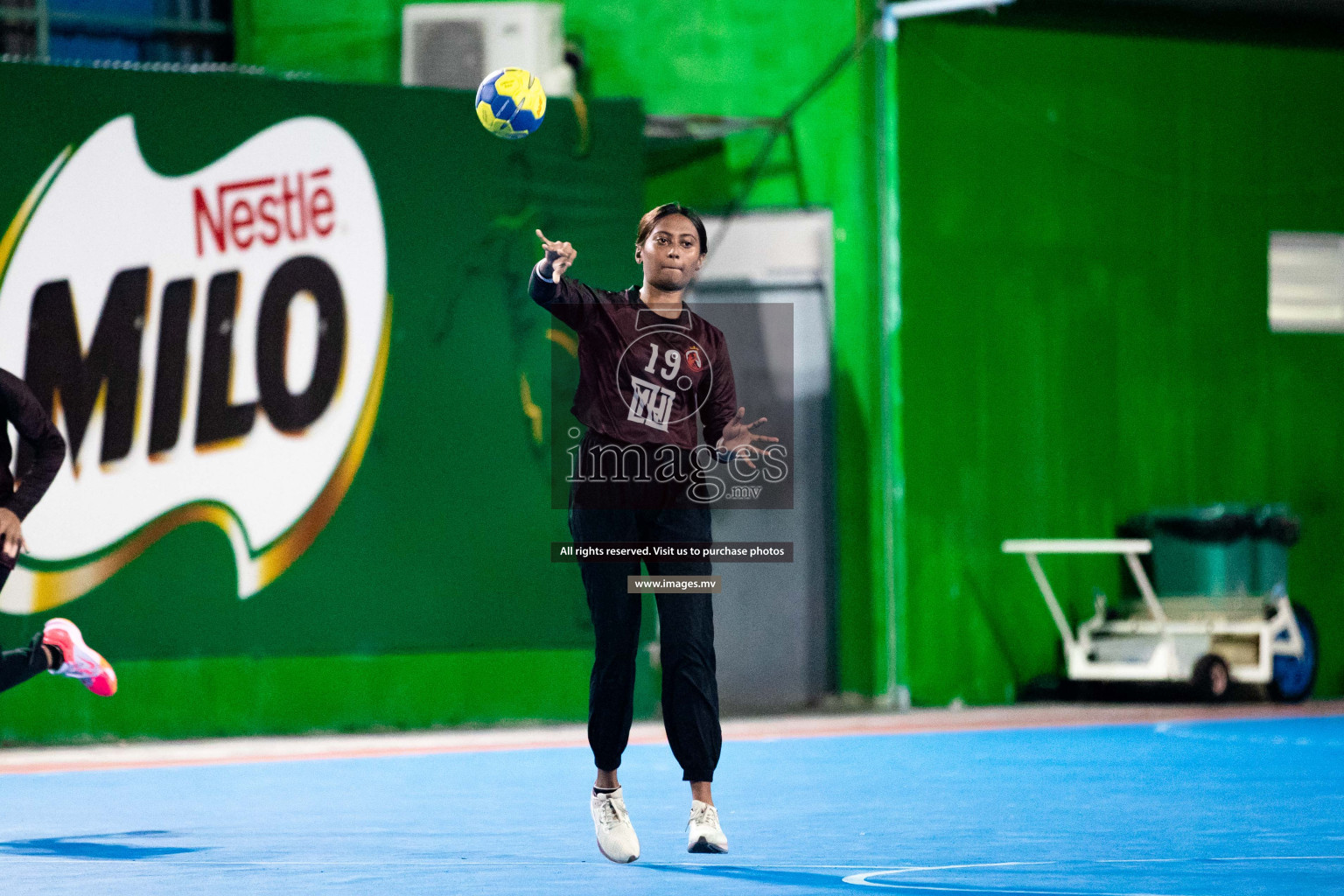 Day 5 of 6th MILO Handball Maldives Championship 2023, held in Handball ground, Male', Maldives on Friday, 24th May 2023 Photos: Shuu Abdul Sattar/ Images.mv